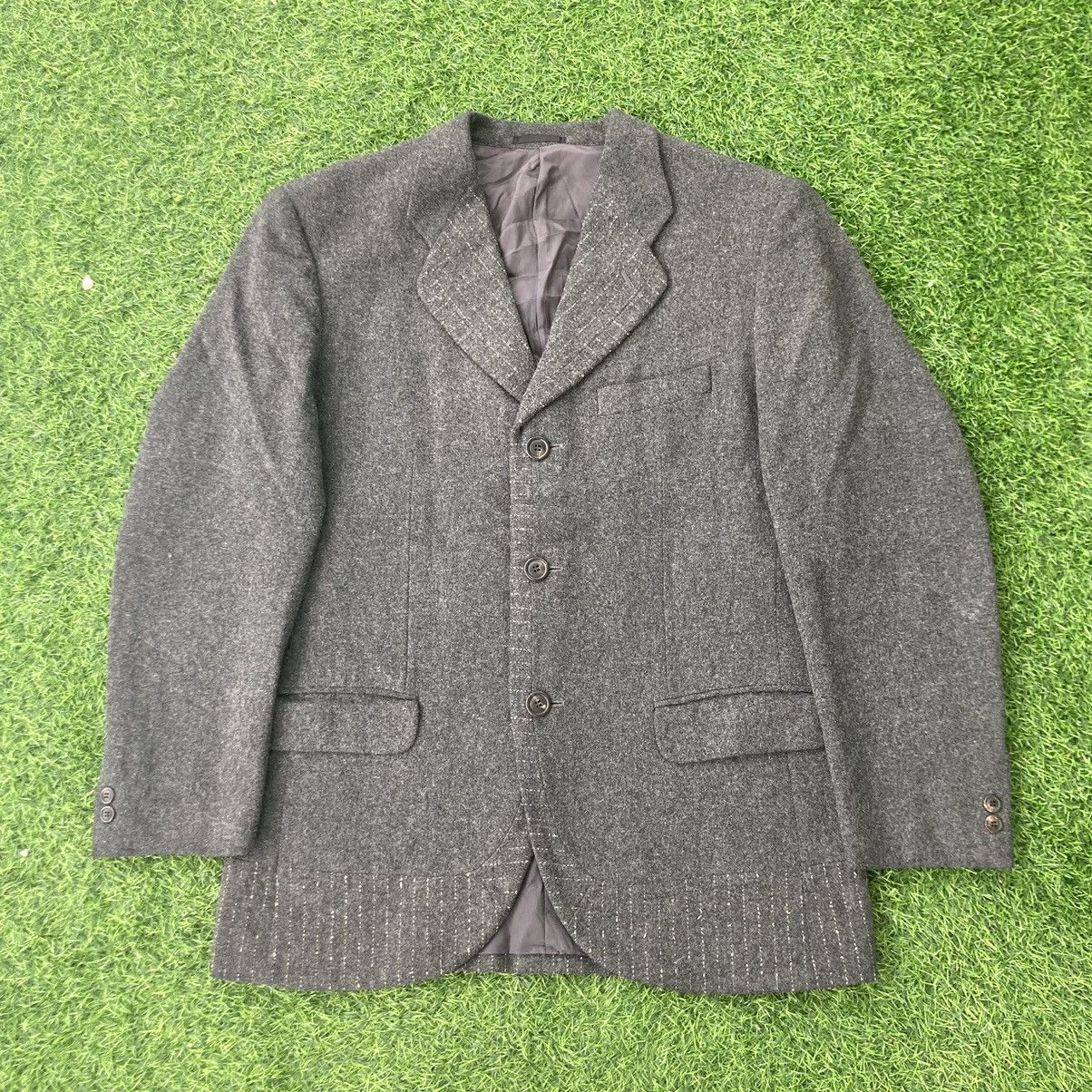 Issey Miyake × Vintage VINTAGE ISSEY MIYAKE WOOL BLAZER JACKET Size US XL / EU 56 / 4 - 2 Thumbnail