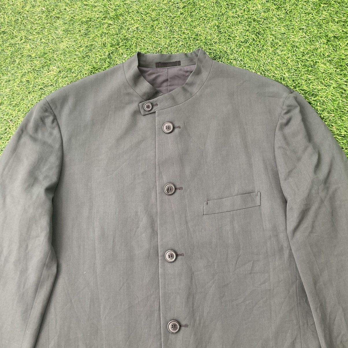 Issey Miyake VINTAGE ISSEY MIYAKE MANDARIN COLLAR JACKET Size US XL / EU 56 / 4 - 4 Thumbnail