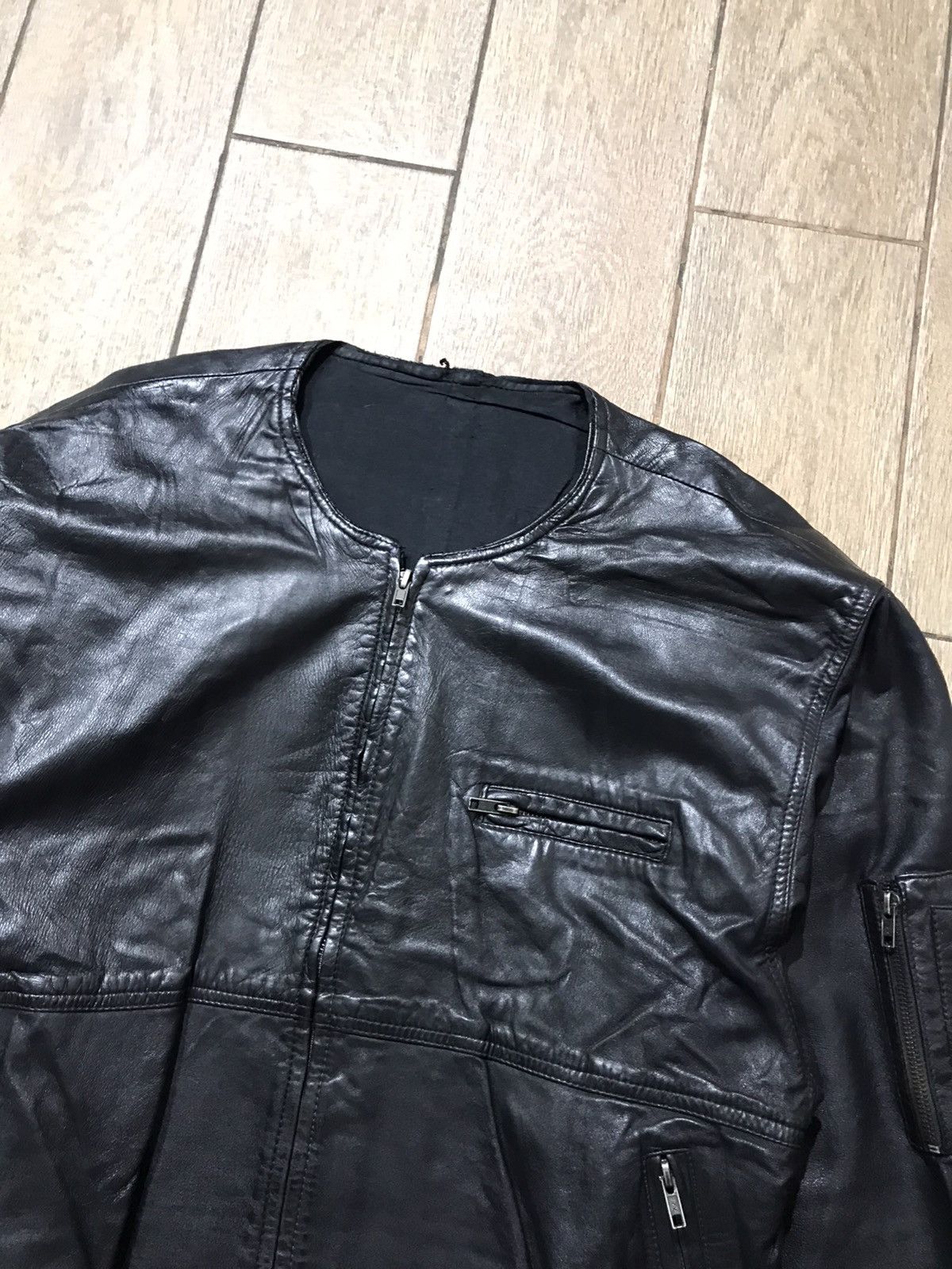 Japanese Brand Vintage Leather Jacket biker Japanese style genuine real Size US M / EU 48-50 / 2 - 2 Thumbnail