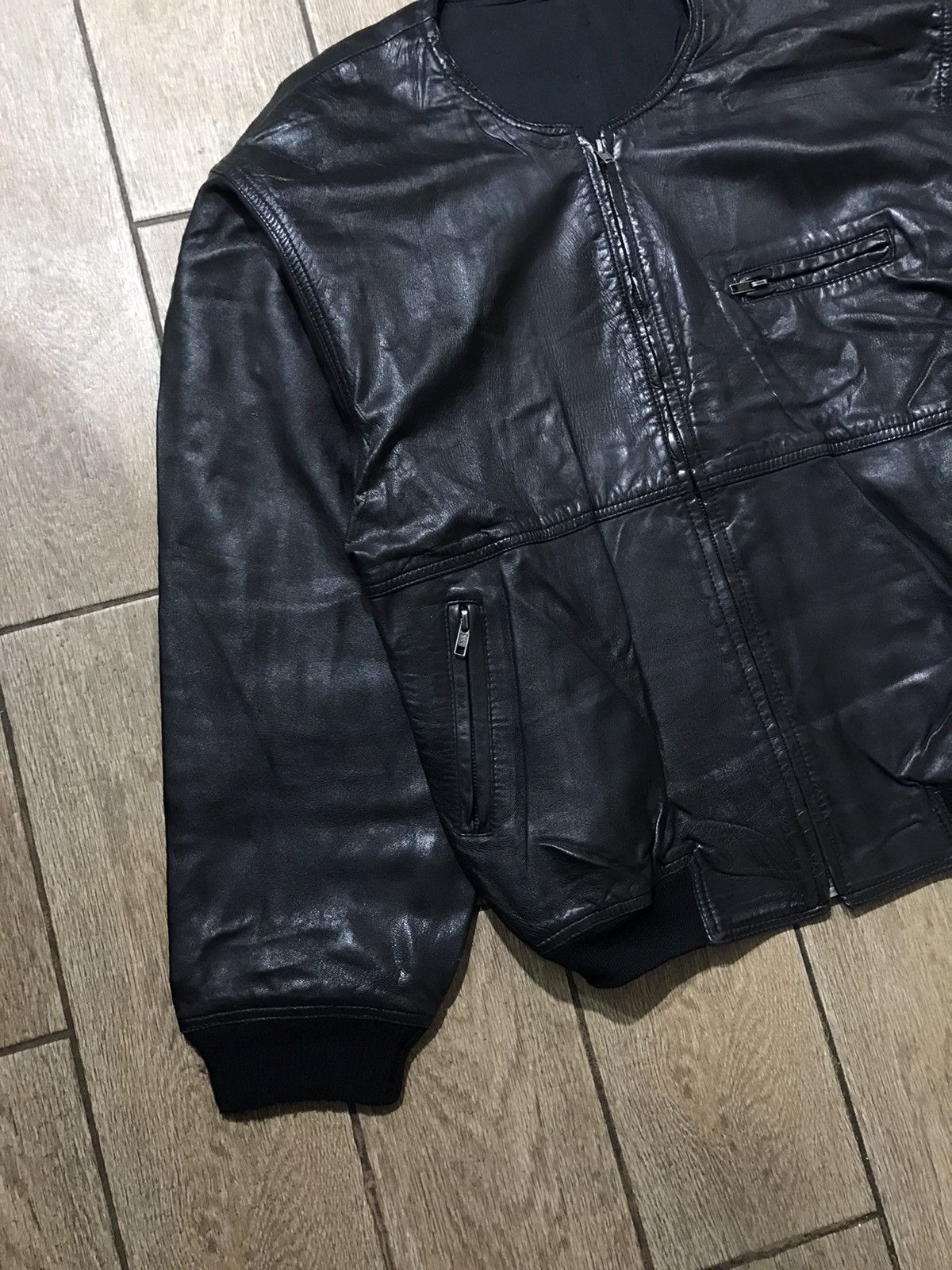 Japanese Brand Vintage Leather Jacket biker Japanese style genuine real Size US M / EU 48-50 / 2 - 4 Thumbnail