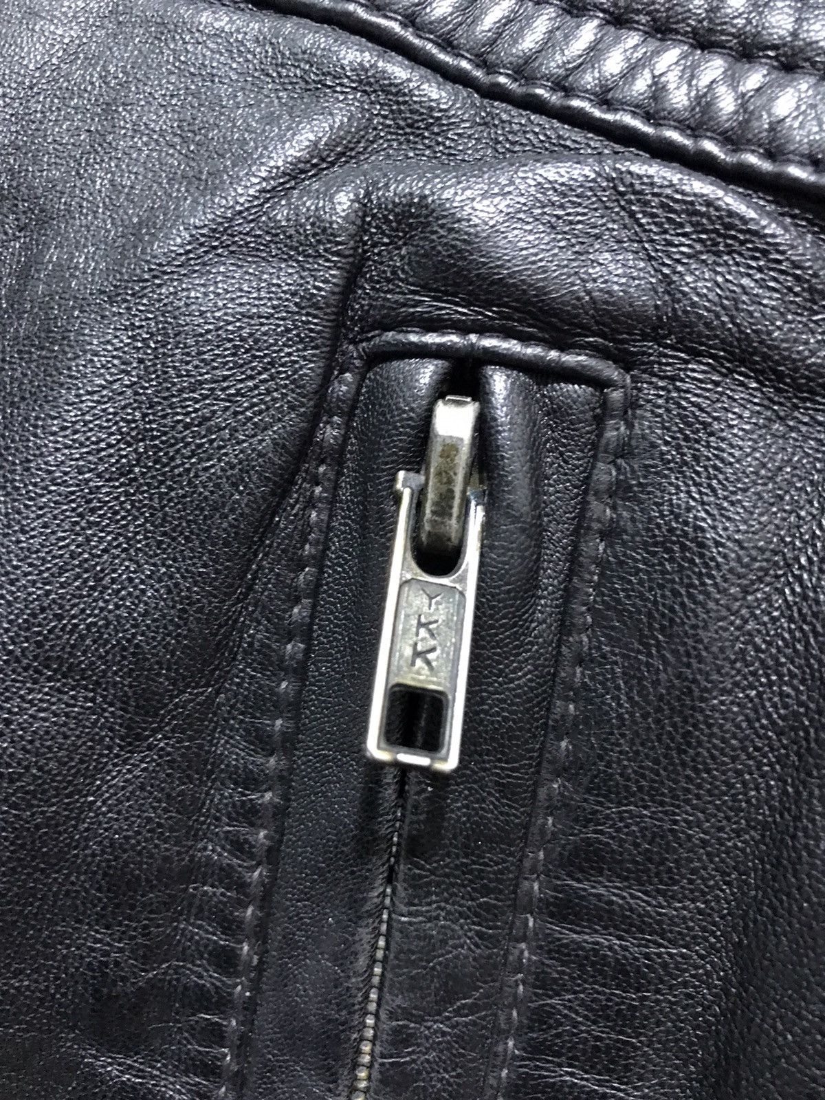 Japanese Brand Vintage Leather Jacket biker Japanese style genuine real Size US M / EU 48-50 / 2 - 6 Thumbnail