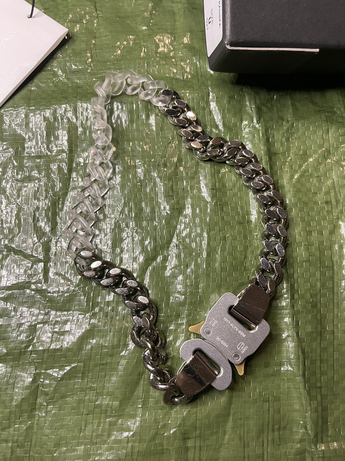1017 ALYX 9SM × Alyx × MMW Alyx Metal and Nylon Chain Necklace | Grailed
