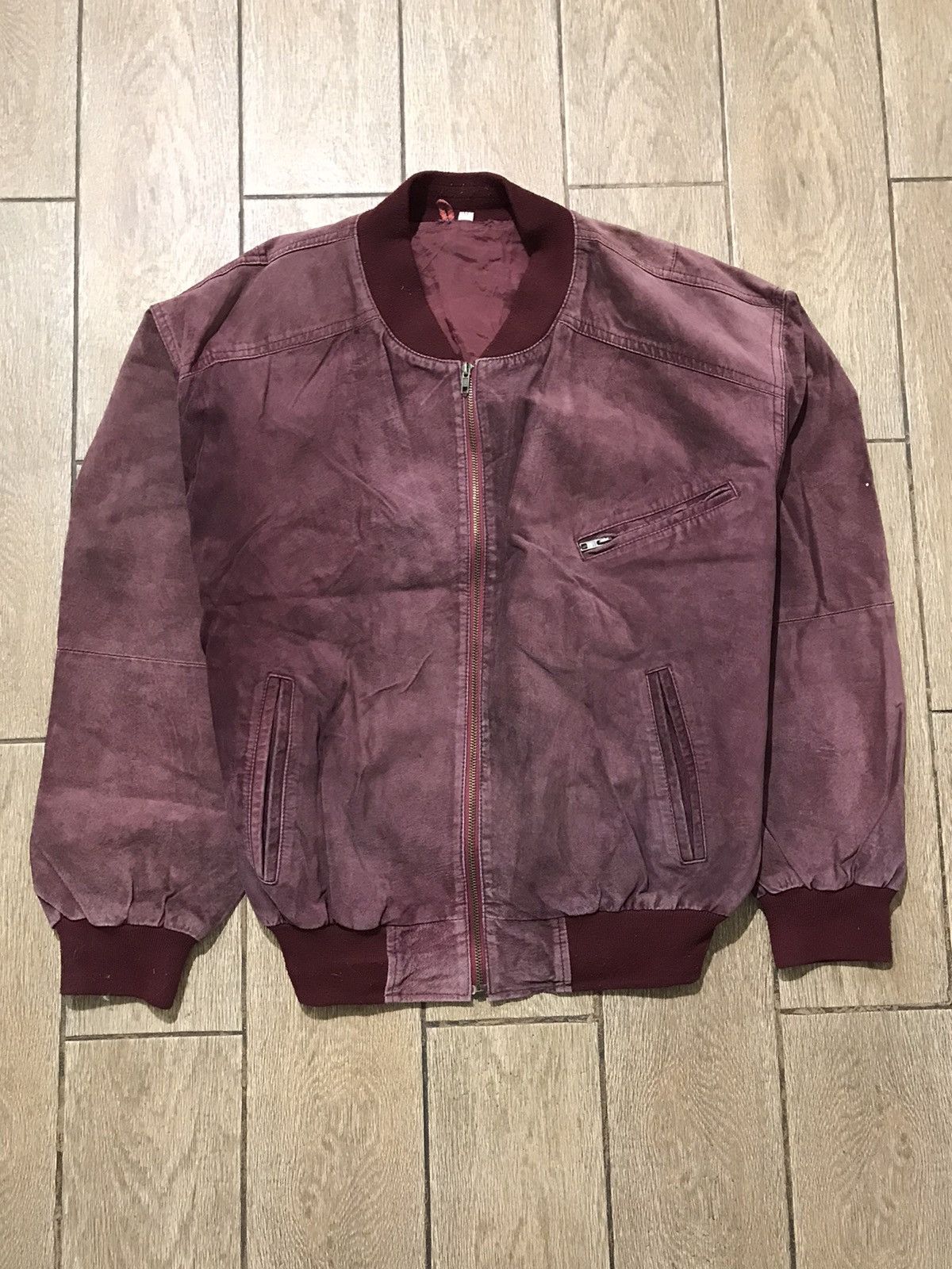 Vintage Burgundy Corduroy Velvet «Butch» style Pulp Fiction Jacket Size US M / EU 48-50 / 2 - 1 Thumbnail