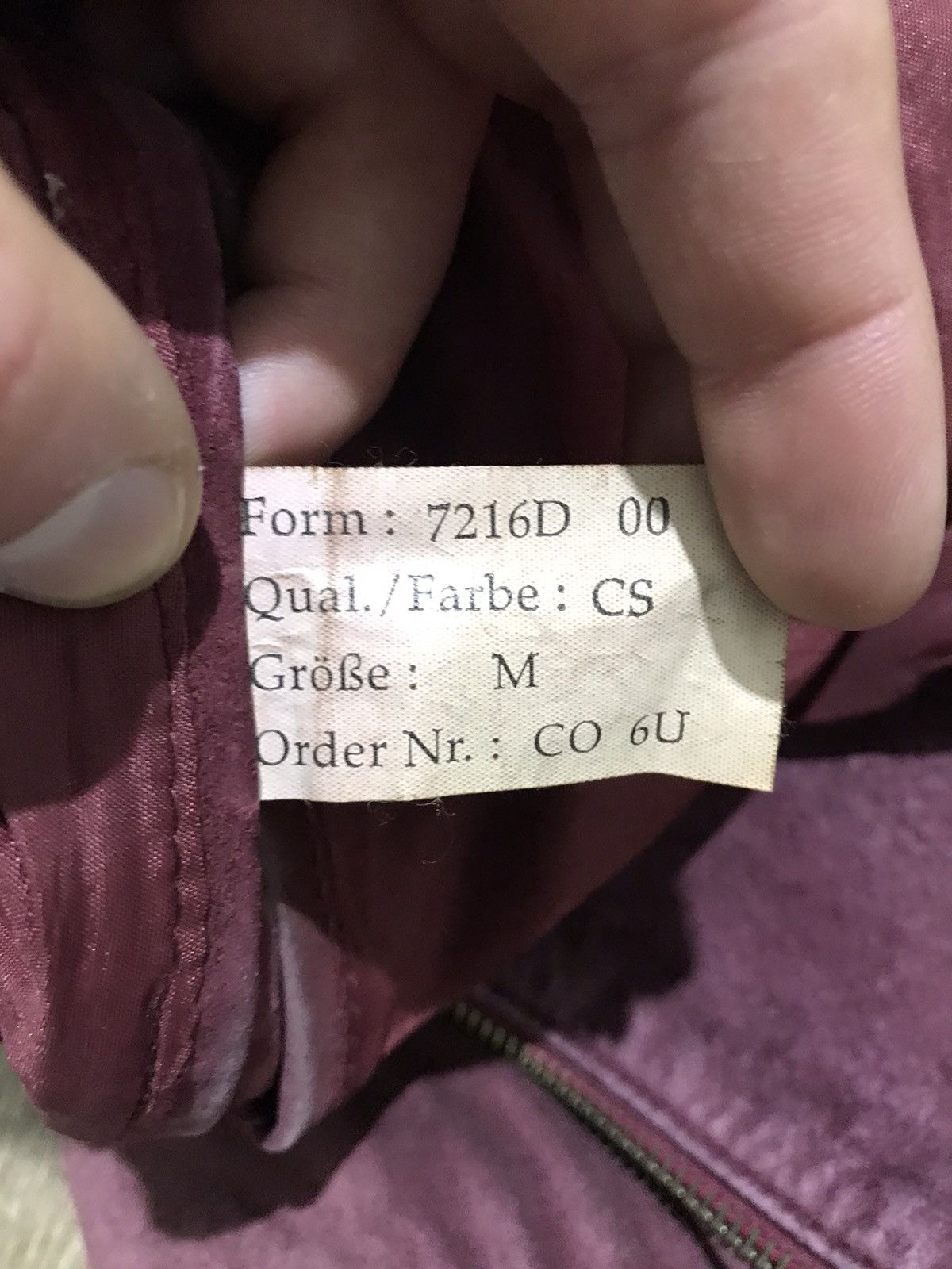 Vintage Burgundy Corduroy Velvet «Butch» style Pulp Fiction Jacket Size US M / EU 48-50 / 2 - 8 Thumbnail