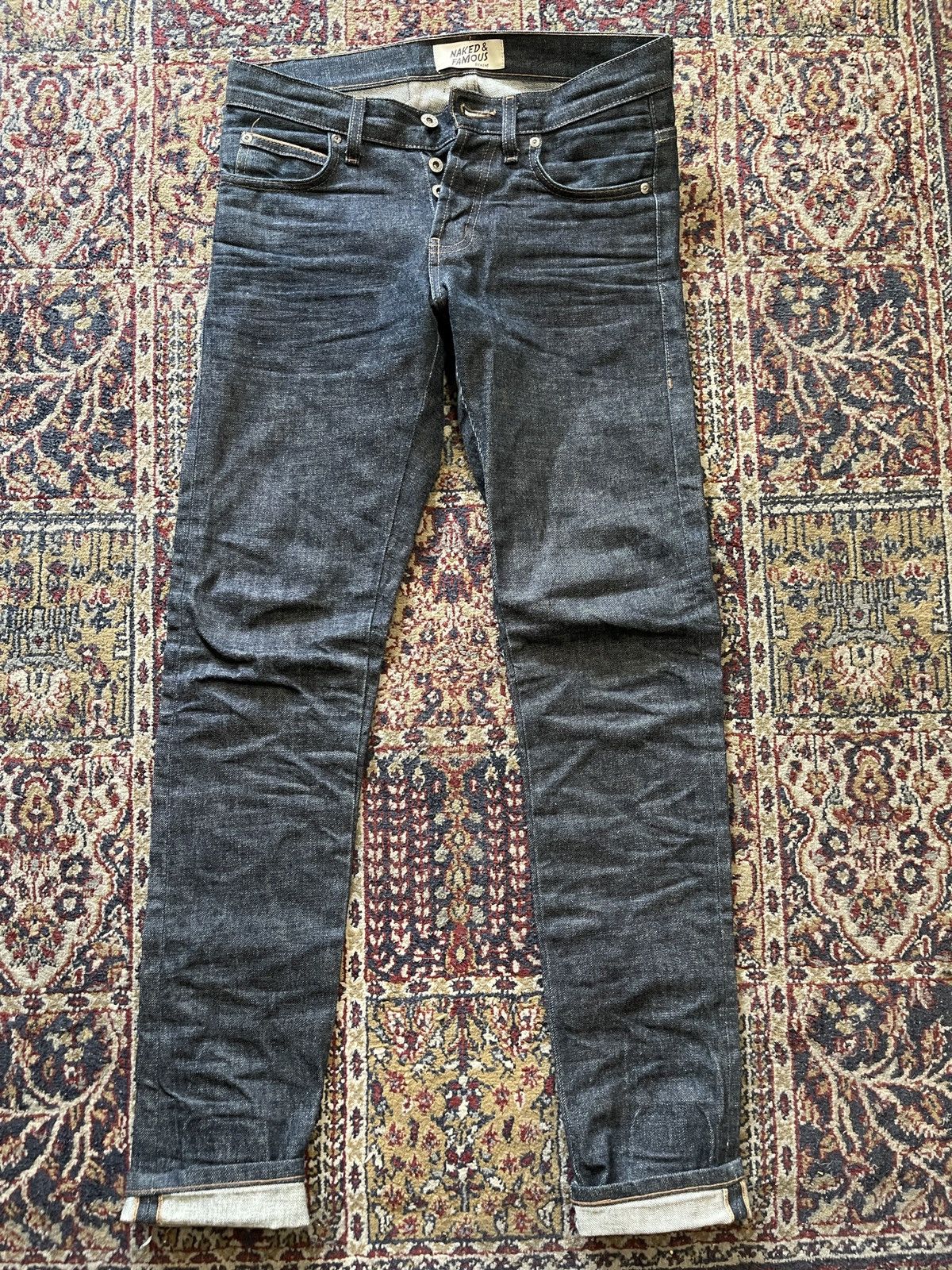 Naked & Famous Skinny Selvedge jeans “Chinese New Year Dog”