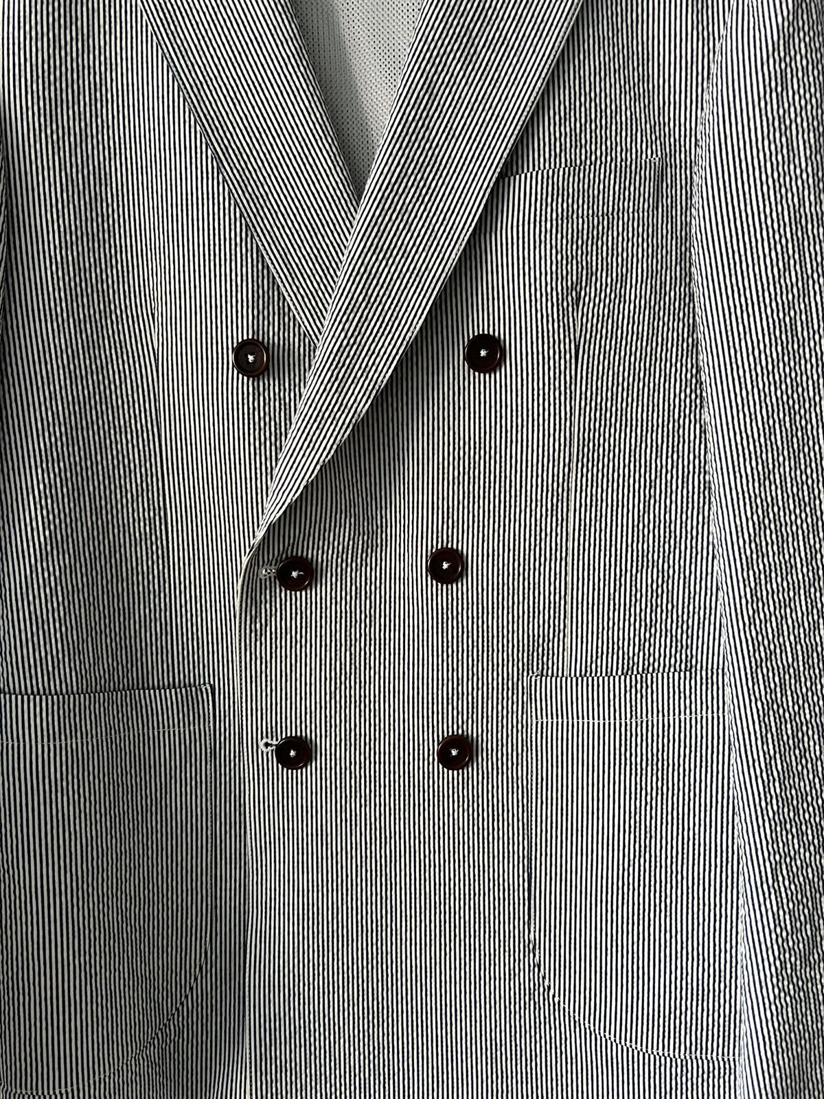 Noah Noah double breast seersucker jacket Size 40R - 3 Thumbnail