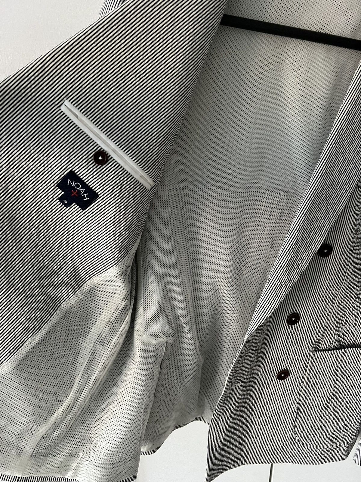 Noah Noah double breast seersucker jacket Size 40R - 5 Thumbnail