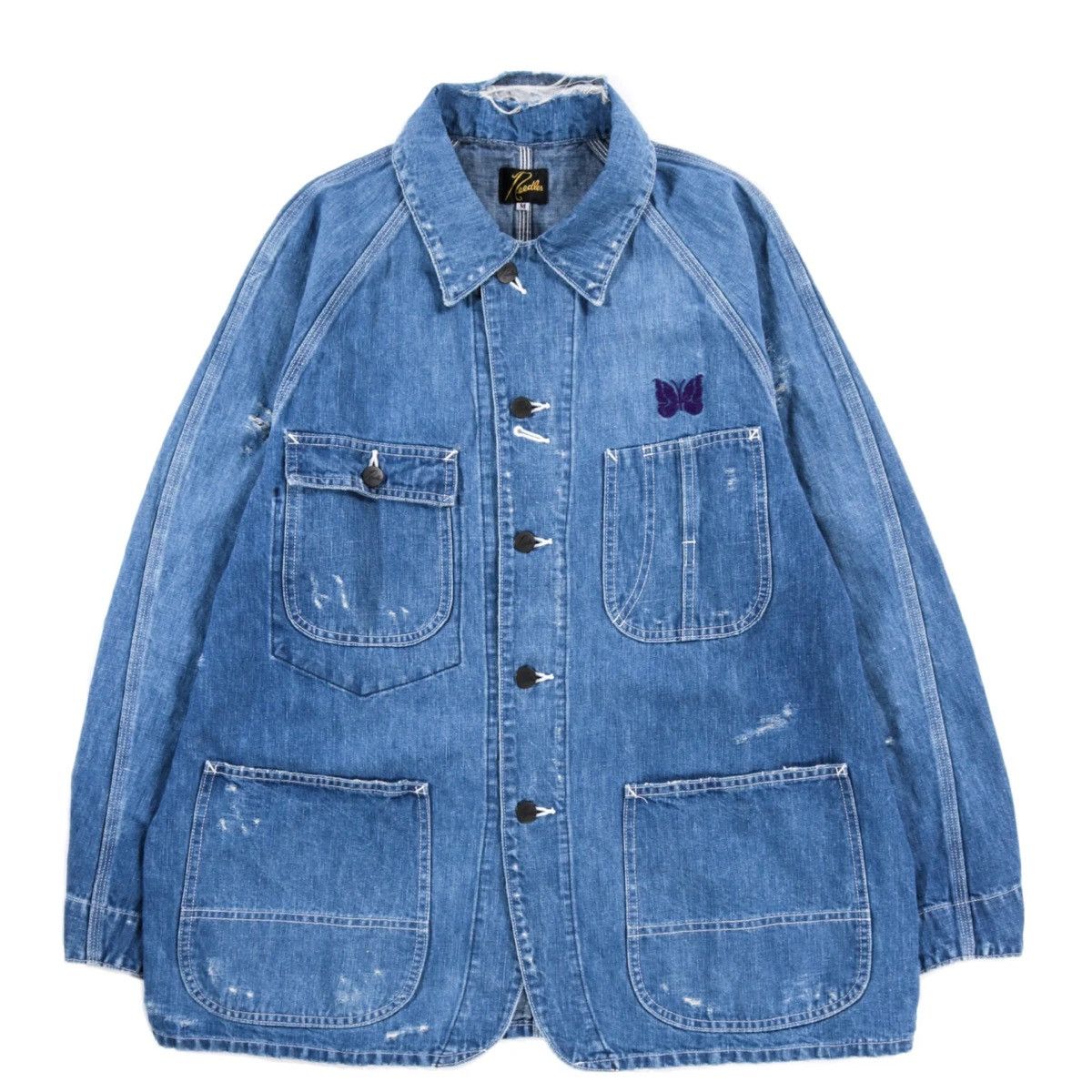 Needles Needles 10oz Coverall Distressed Denim size L Size US M / EU 48-50 / 2 - 1 Thumbnail