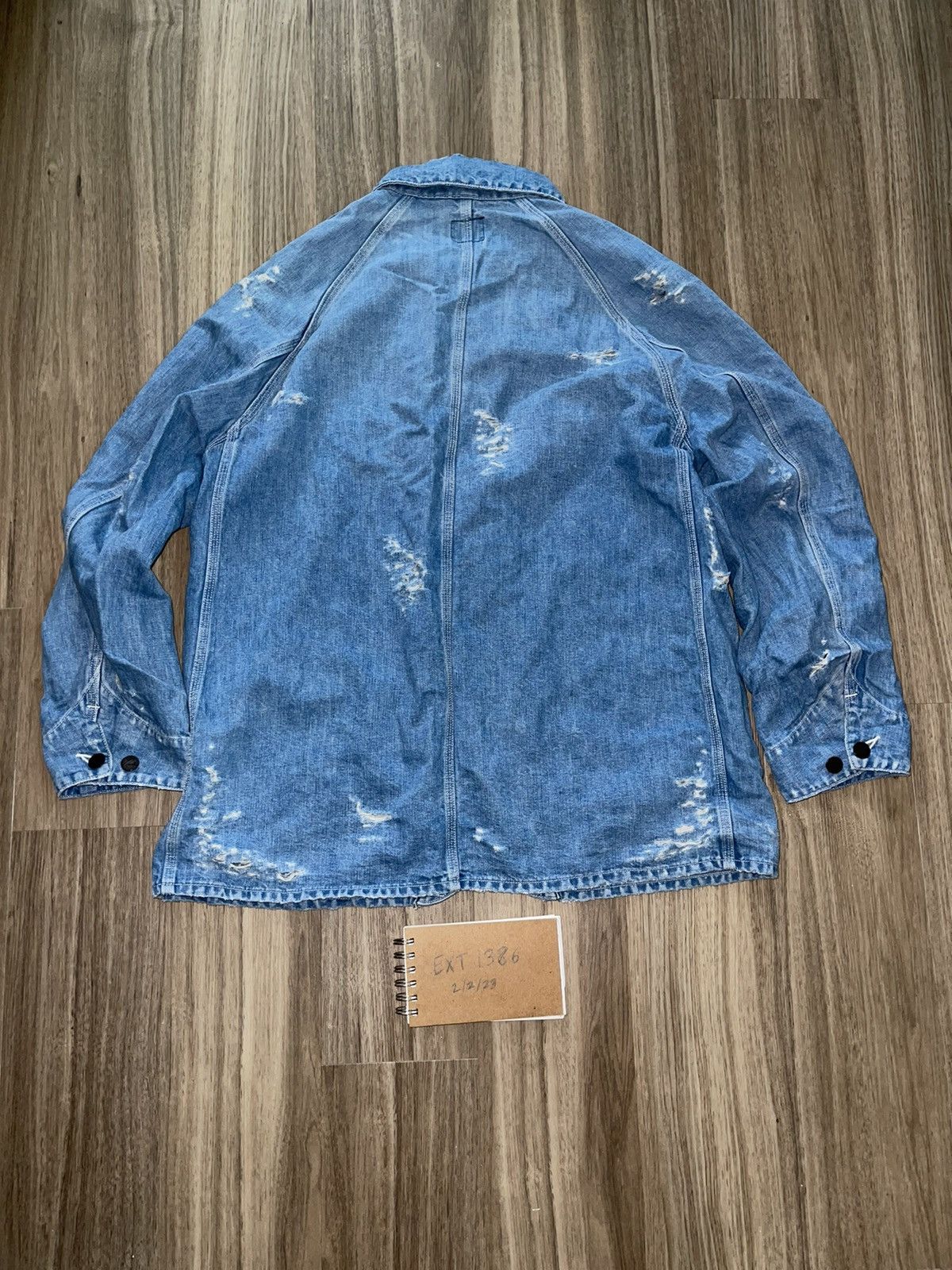 Needles Needles 10oz Coverall Distressed Denim size L Size US M / EU 48-50 / 2 - 3 Thumbnail