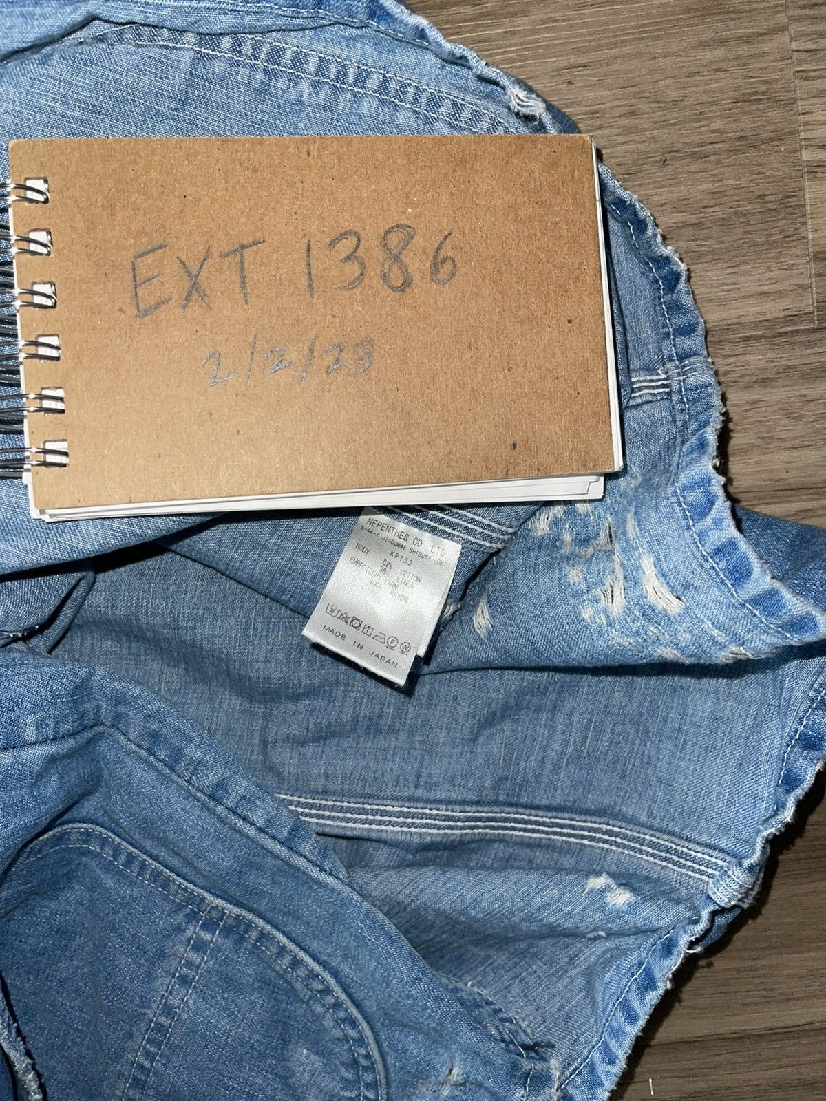 Needles Needles 10oz Coverall Distressed Denim size L Size US M / EU 48-50 / 2 - 5 Thumbnail