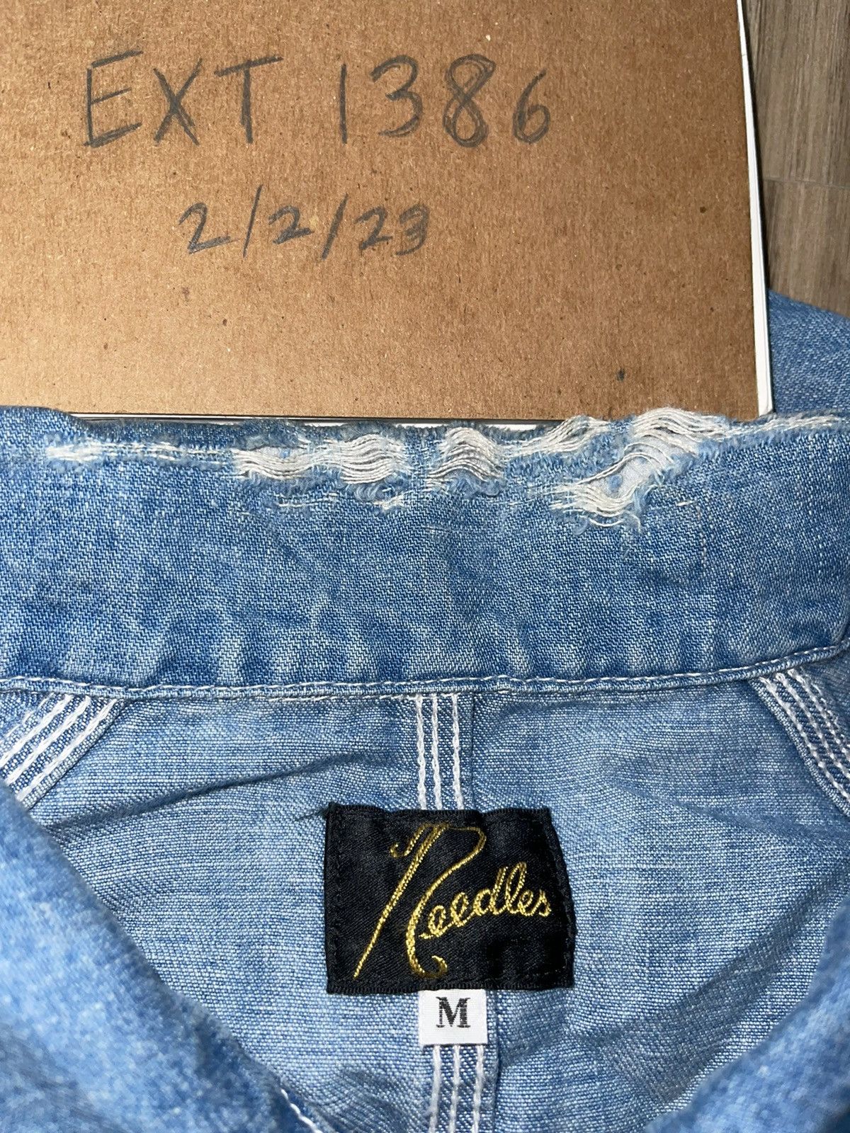 Needles Needles 10oz Coverall Distressed Denim size L Size US M / EU 48-50 / 2 - 4 Thumbnail