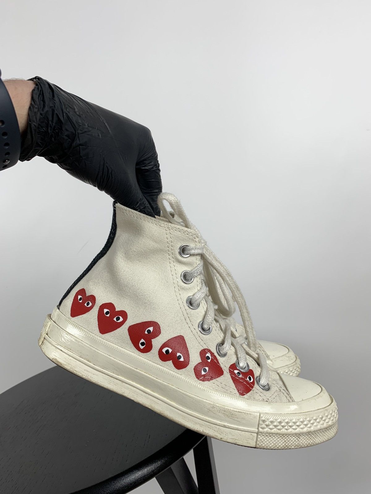 Comme des Garcons Comme Des Garçons x Chuck Taylor Converse All Star Hi Top Size US 5 / IT 35 - 5 Thumbnail