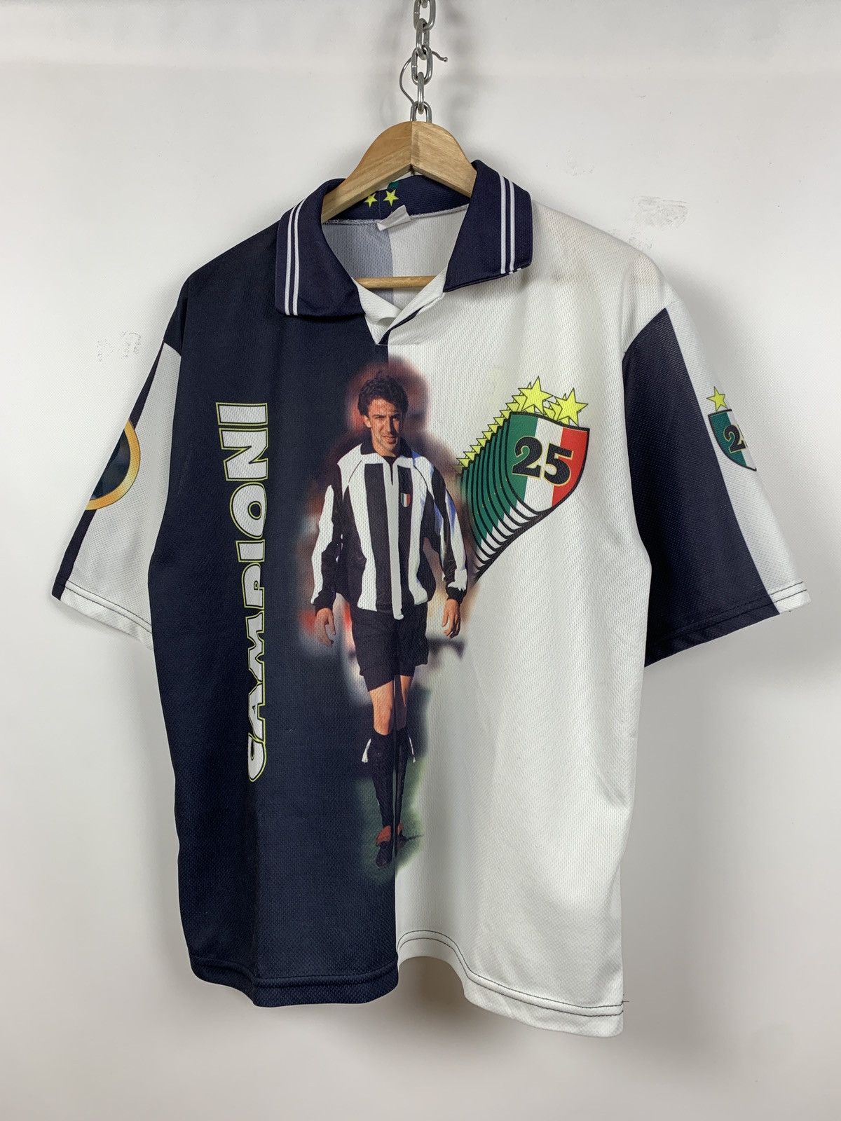 Vintage Sampioni Alessandro Del Piero #10 All Over Print T Shirt Size US XL / EU 56 / 4 - 1 Thumbnail