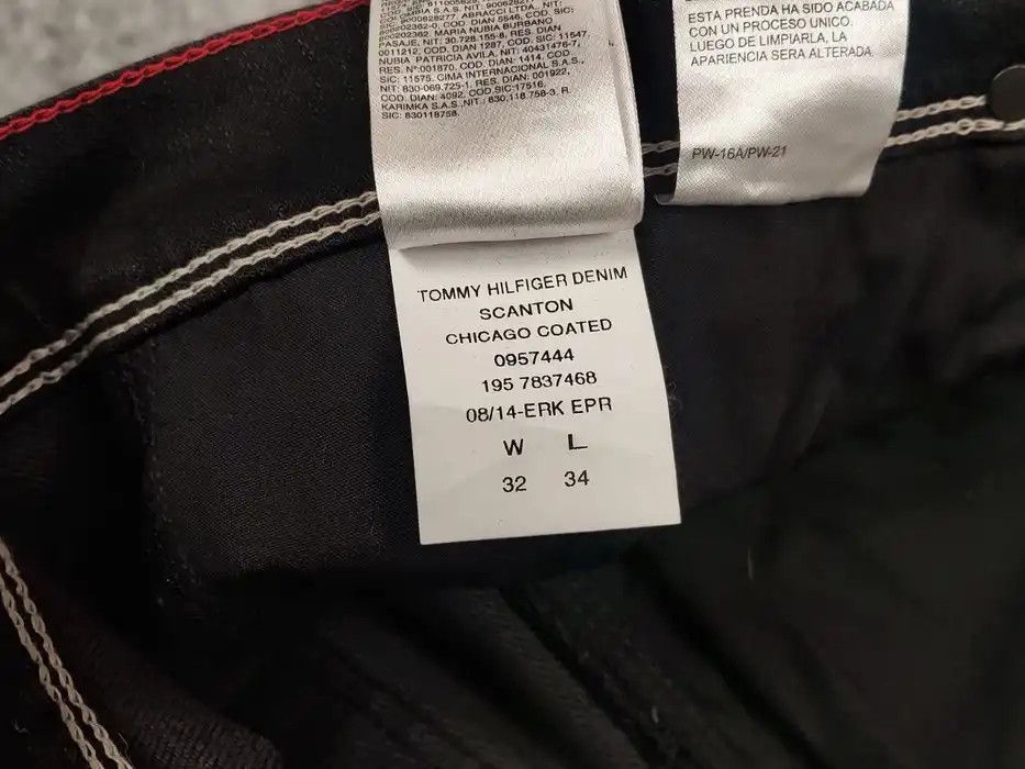 Tommy Hilfiger Tommy Hilfiger Scanton Chicago Stretch Denim Black Jeans Size US 32 / EU 48 - 10 Thumbnail