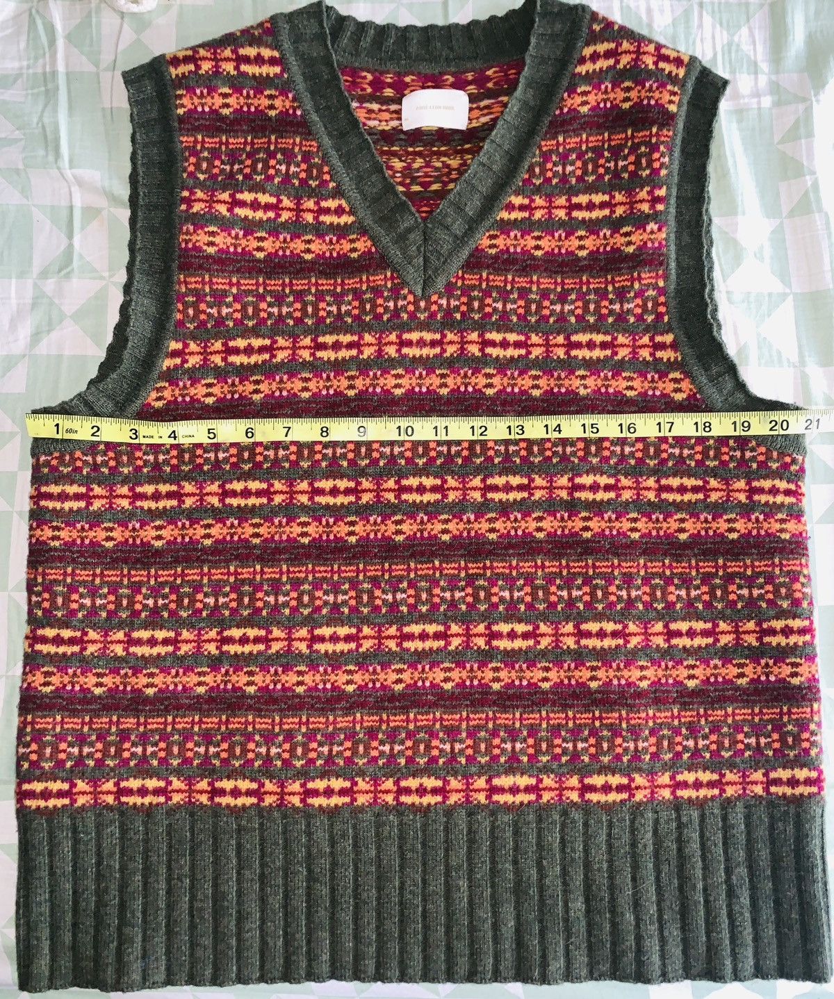 image of Aime Leon Dore Fair Isle Sweater Vest, Men's (Size Medium)