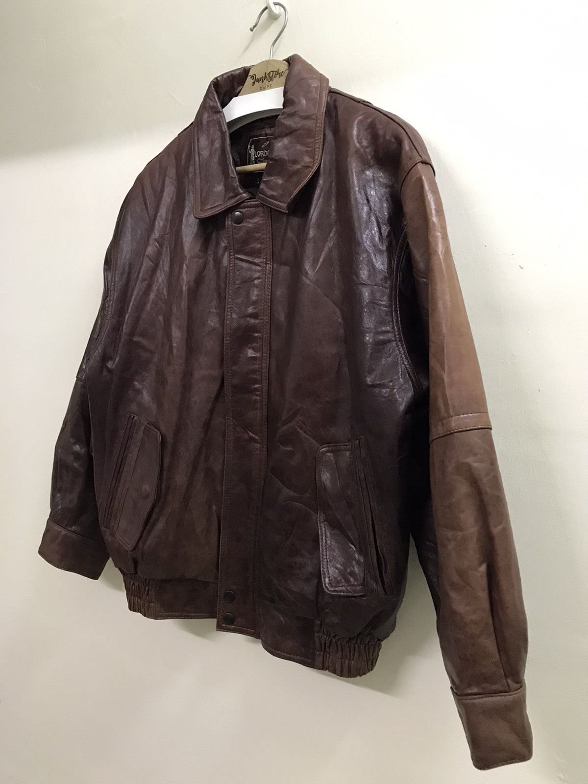 If Six Was Nine × Vintage 💥RARE💥 Lordanthony Vintage Leather Bomber Jacket Sheepskin Size US M / EU 48-50 / 2 - 6 Thumbnail