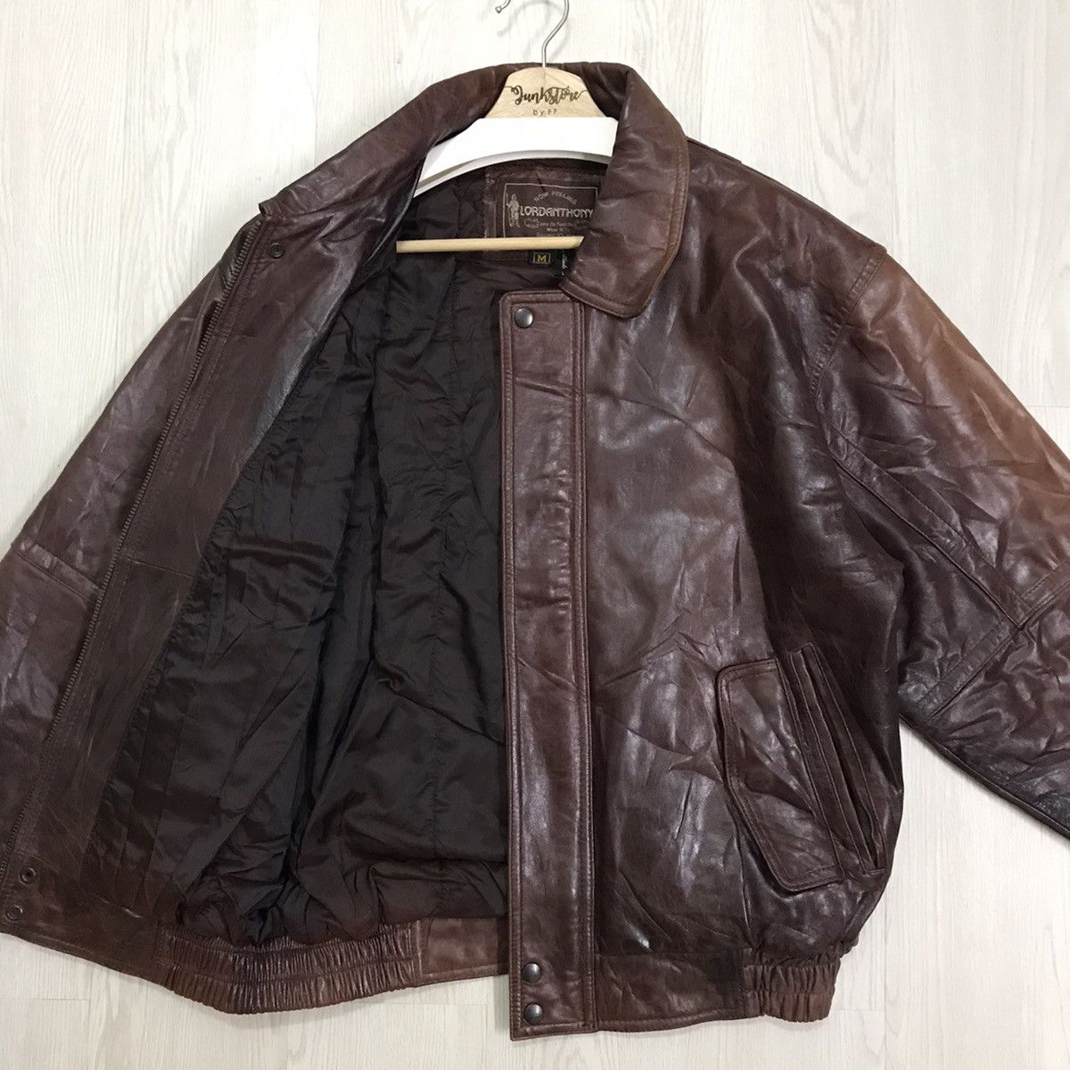 If Six Was Nine × Vintage 💥RARE💥 Lordanthony Vintage Leather Bomber Jacket Sheepskin Size US M / EU 48-50 / 2 - 4 Thumbnail