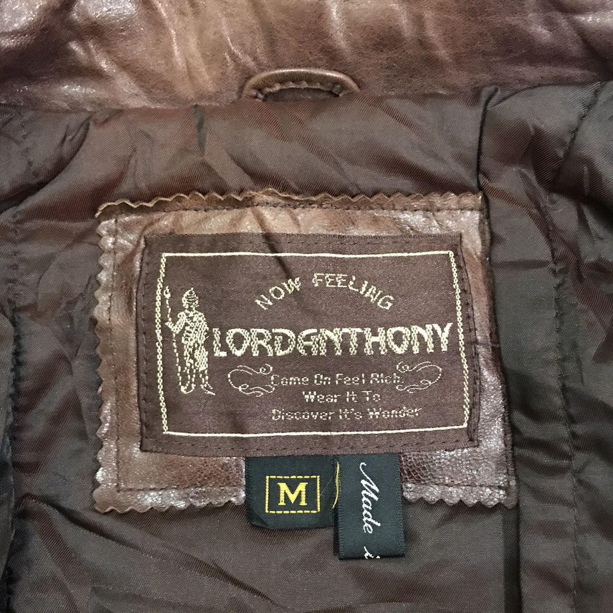 If Six Was Nine × Vintage 💥RARE💥 Lordanthony Vintage Leather Bomber Jacket Sheepskin Size US M / EU 48-50 / 2 - 12 Thumbnail