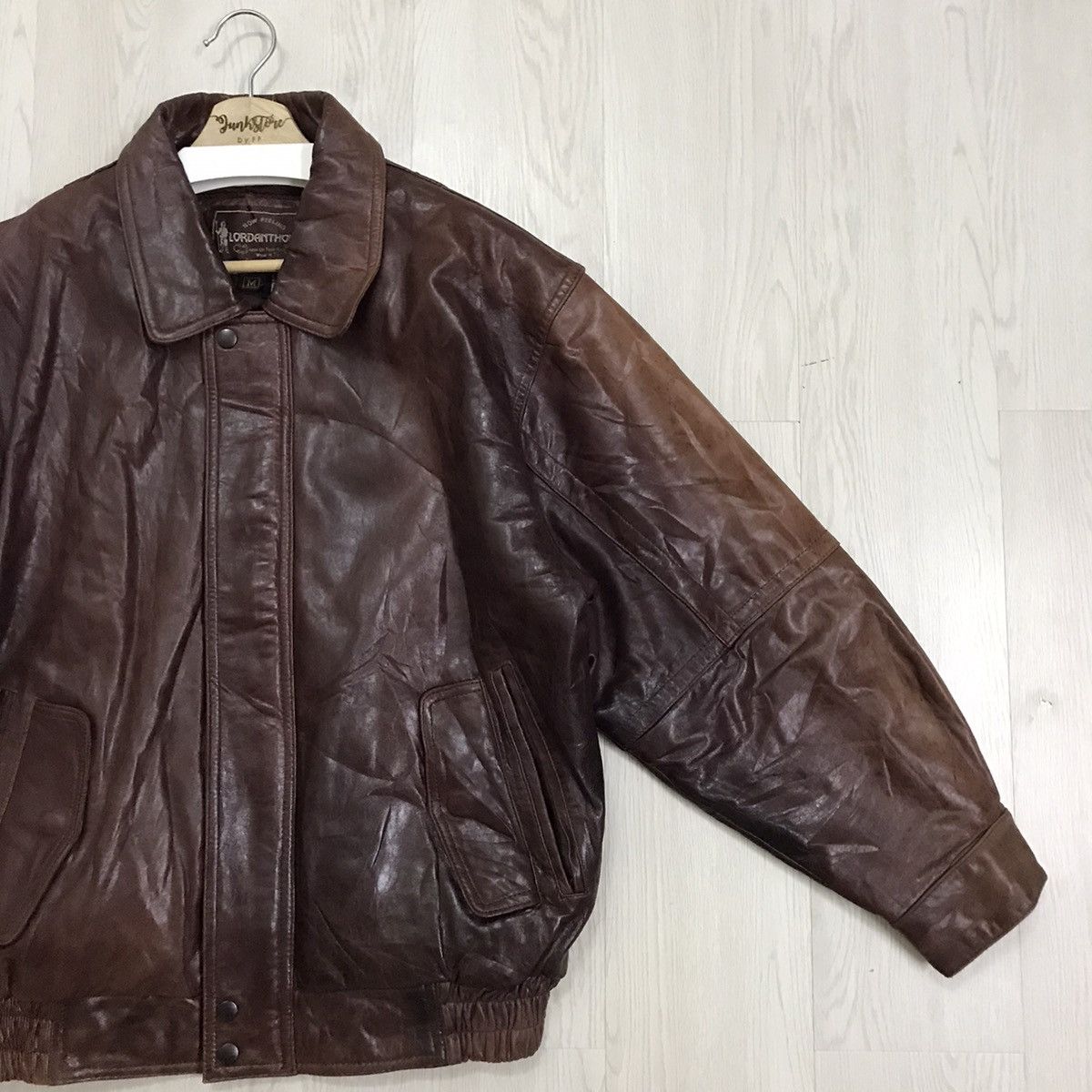 If Six Was Nine × Vintage 💥RARE💥 Lordanthony Vintage Leather Bomber Jacket Sheepskin Size US M / EU 48-50 / 2 - 8 Thumbnail