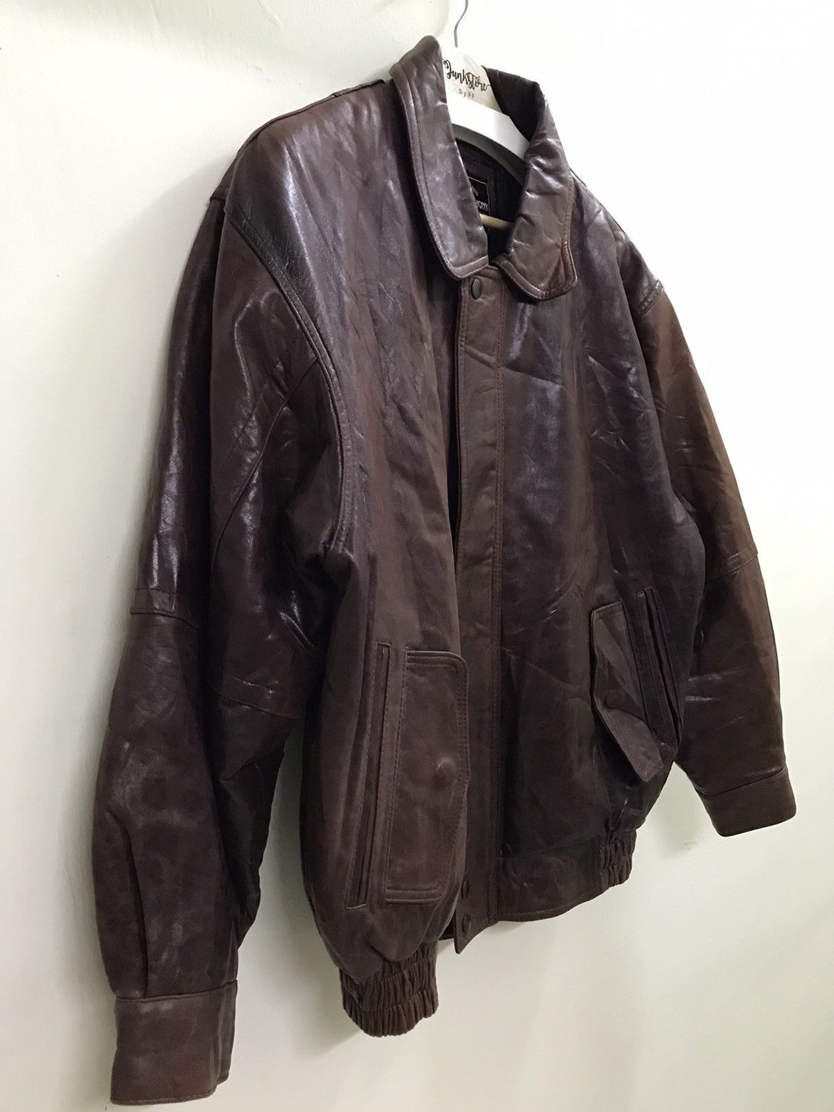 If Six Was Nine × Vintage 💥RARE💥 Lordanthony Vintage Leather Bomber Jacket Sheepskin Size US M / EU 48-50 / 2 - 5 Thumbnail
