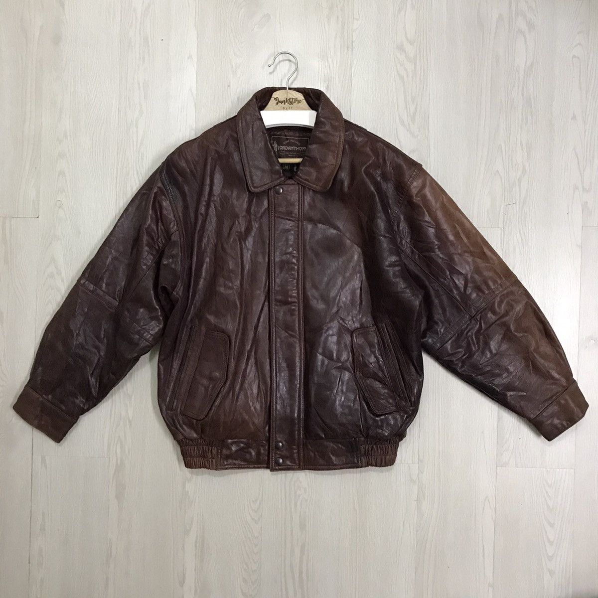 If Six Was Nine × Vintage 💥RARE💥 Lordanthony Vintage Leather Bomber Jacket Sheepskin Size US M / EU 48-50 / 2 - 2 Thumbnail