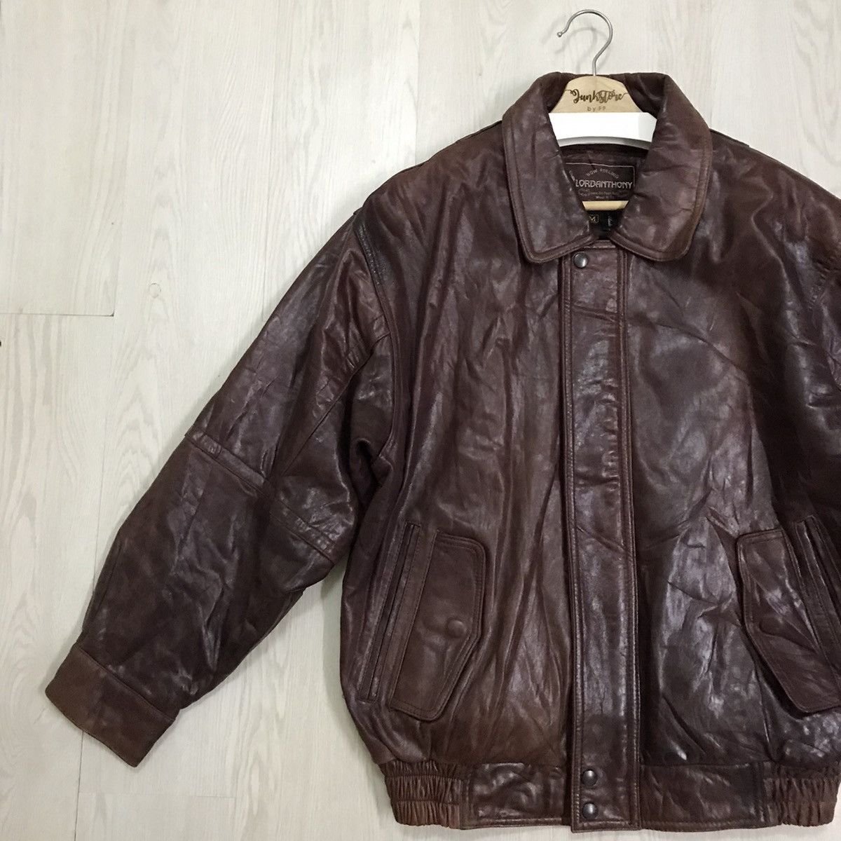 If Six Was Nine × Vintage 💥RARE💥 Lordanthony Vintage Leather Bomber Jacket Sheepskin Size US M / EU 48-50 / 2 - 7 Thumbnail