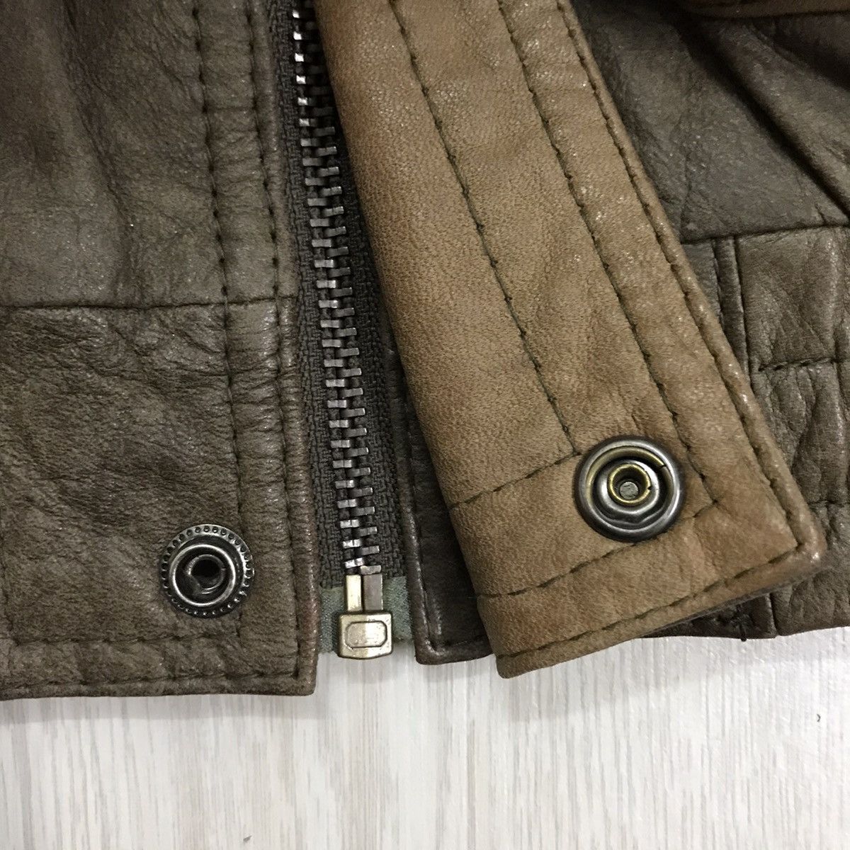 Vintage Vintage American Bomber Leather Jacket State Oklahama Size US L / EU 52-54 / 3 - 20 Thumbnail