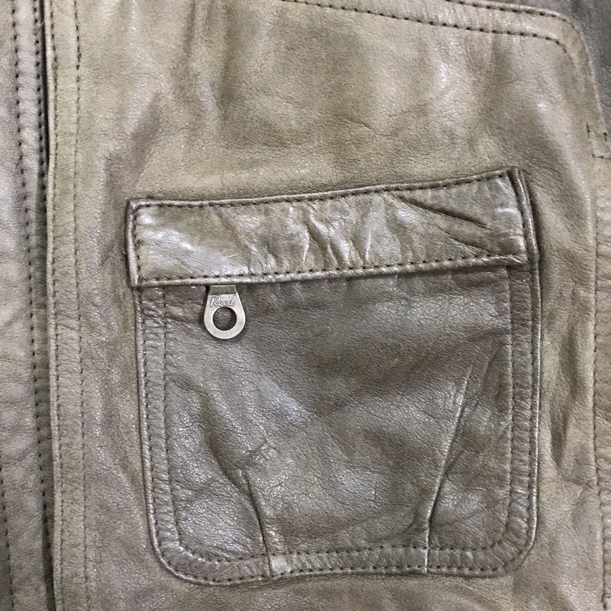 Vintage Vintage American Bomber Leather Jacket State Oklahama Size US L / EU 52-54 / 3 - 14 Thumbnail