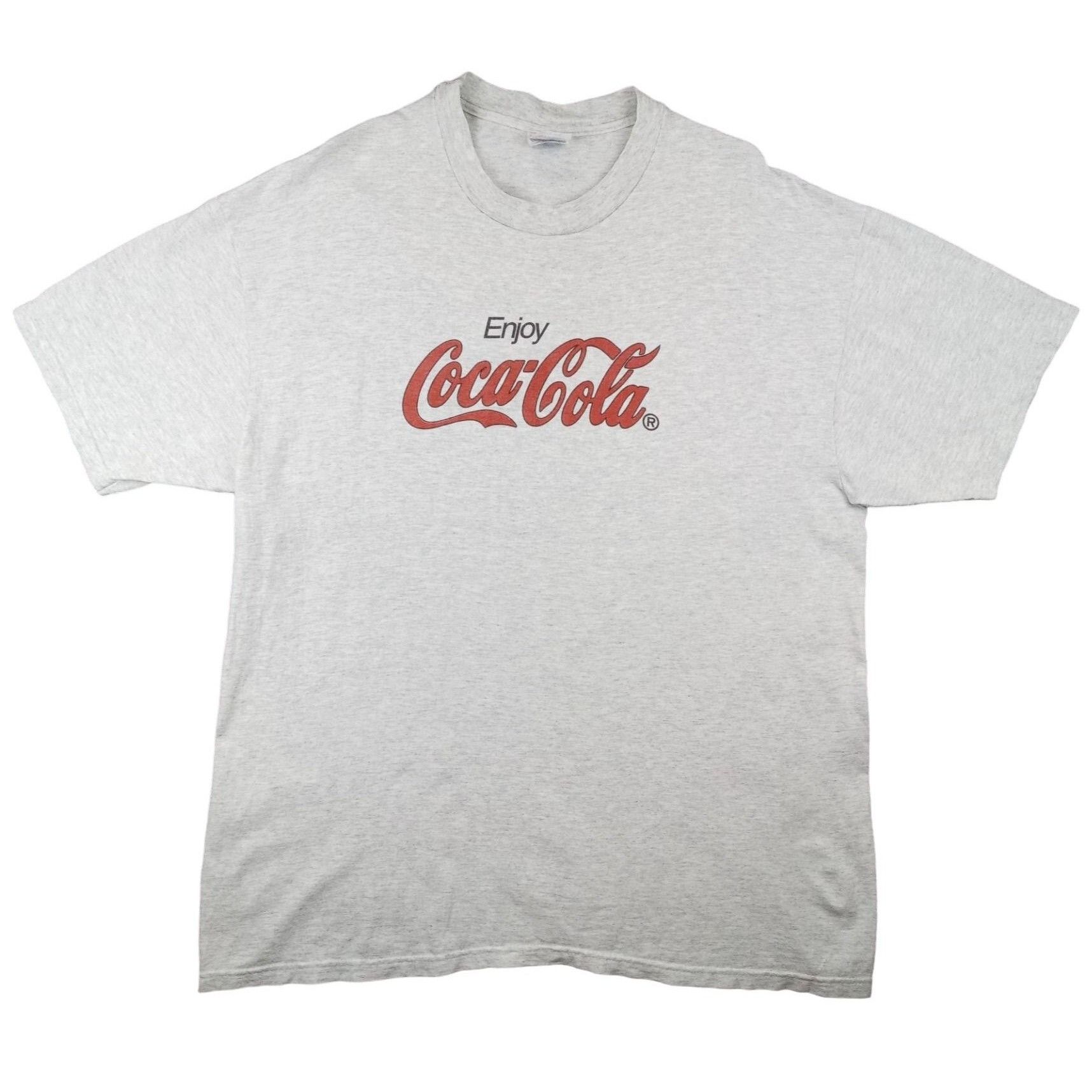 Vintage Vintage Coca Cola T-Shirt XL Enjoy Heather Grey Drink Snack Size US XL / EU 56 / 4 - 1 Preview