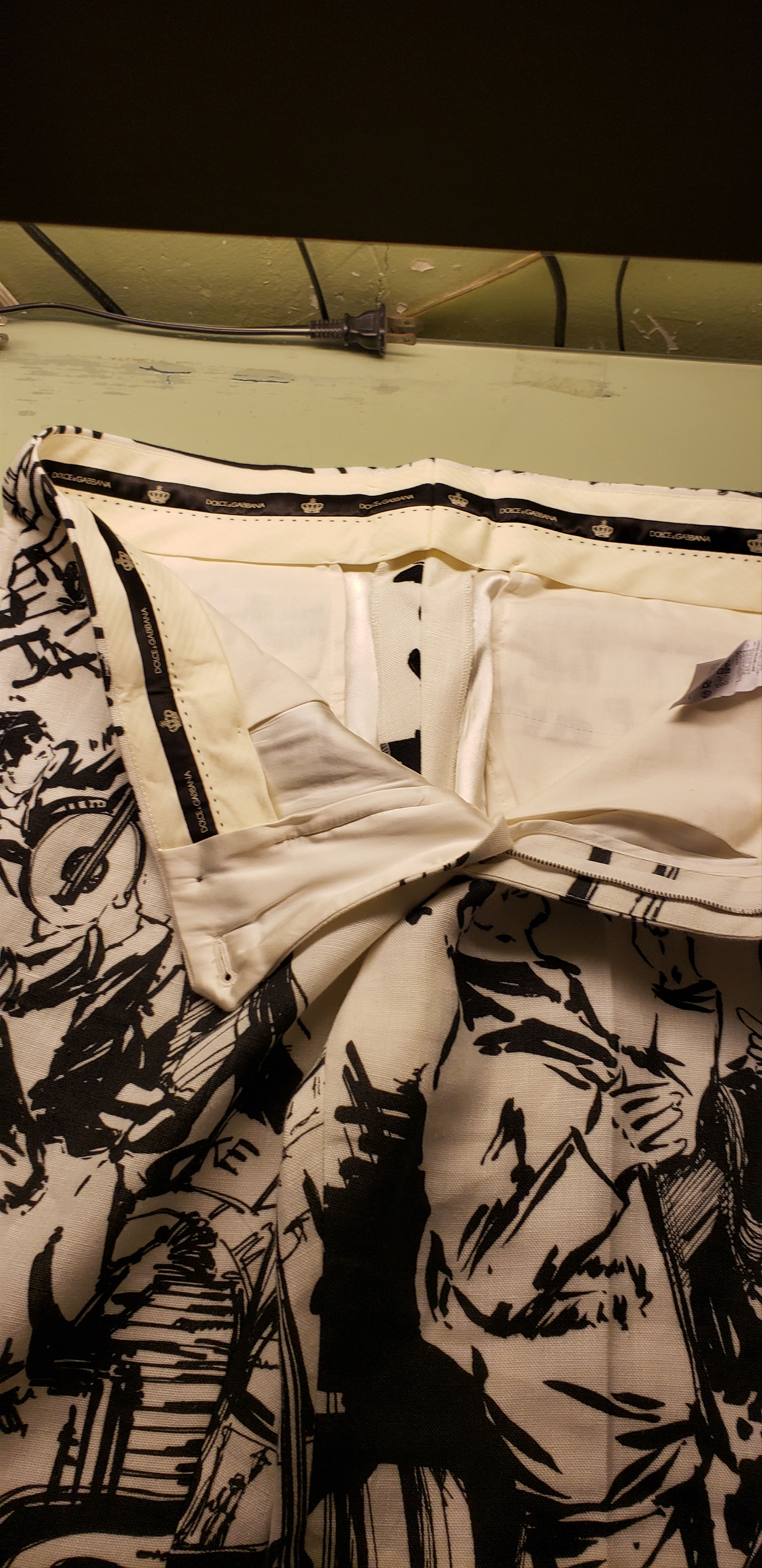 Dolce & gabbana silk trousers