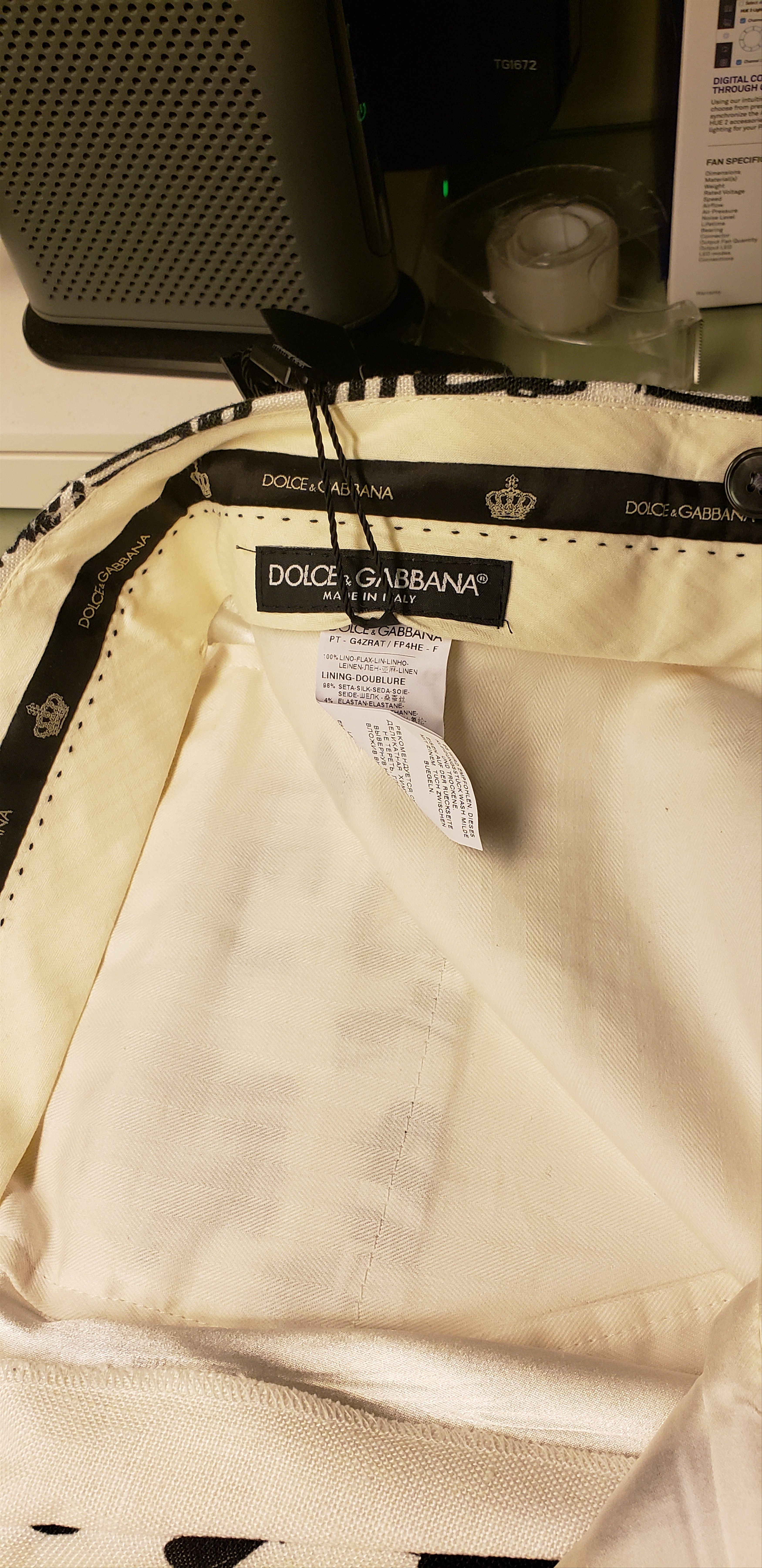 Dolce & gabbana silk trousers