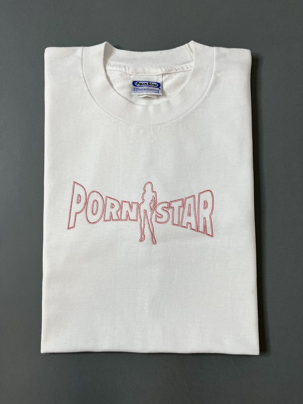 VINTAGE 90'S PORN STAR 3D LOGO T-SHIRT