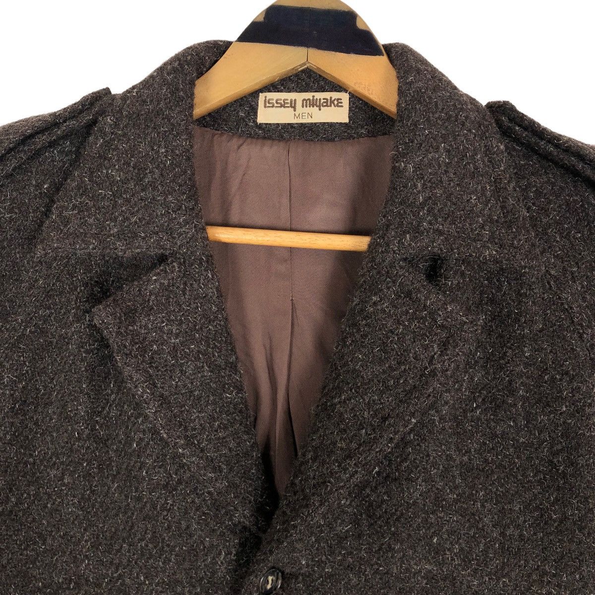 Issey Miyake Vintage 80s Issey Miyake Men Wool Single Breasted Jacket Size US M / EU 48-50 / 2 - 8 Thumbnail