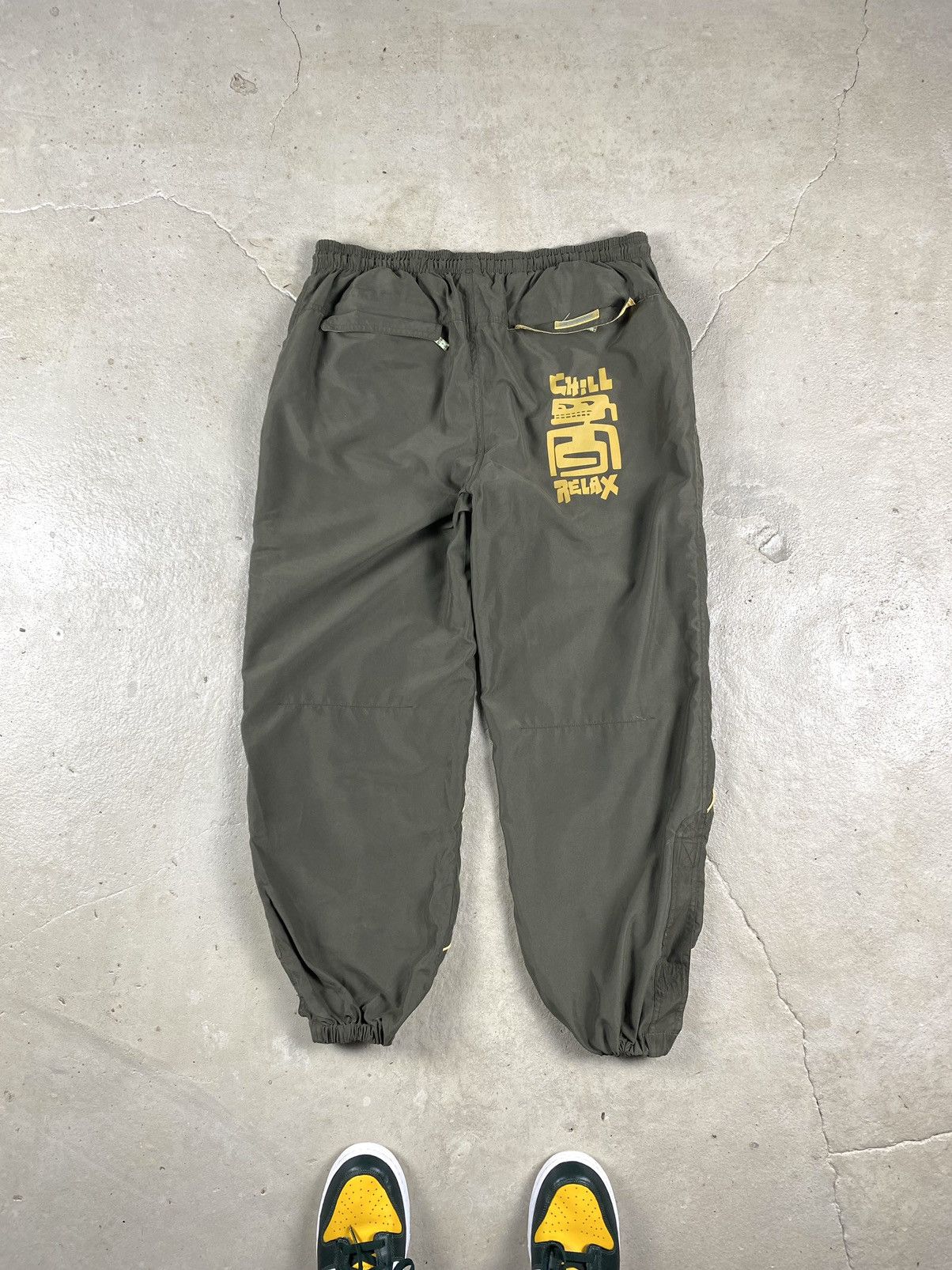 Japanese Brand Y2K Vintage Track Pants Rap Travis Scott Style Vtg Hype Size US 33 - 1 Thumbnail
