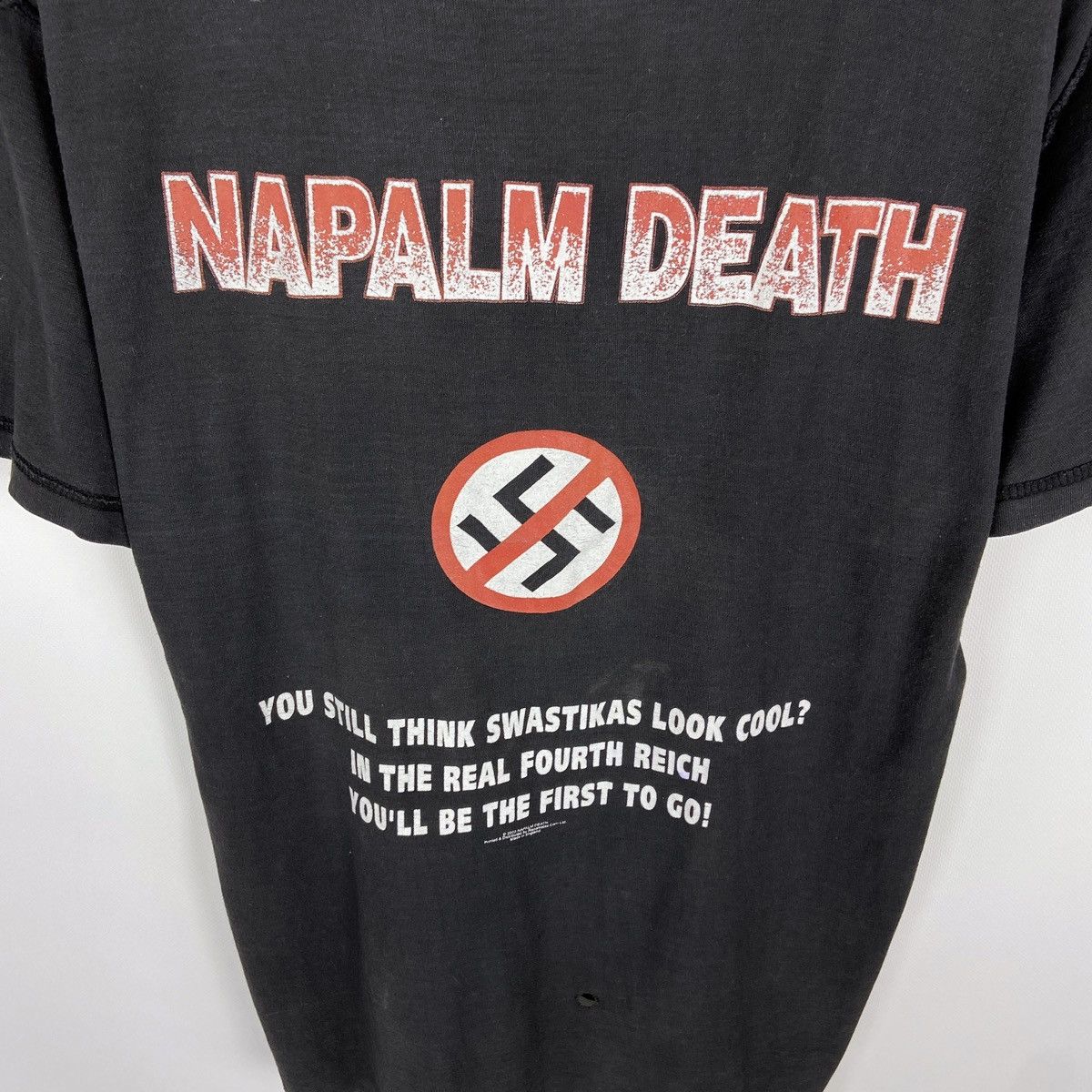 Band Tees Vintage Y2K Napalm Death Anti x Marduk reversible tee rare Size US L / EU 52-54 / 3 - 5 Thumbnail
