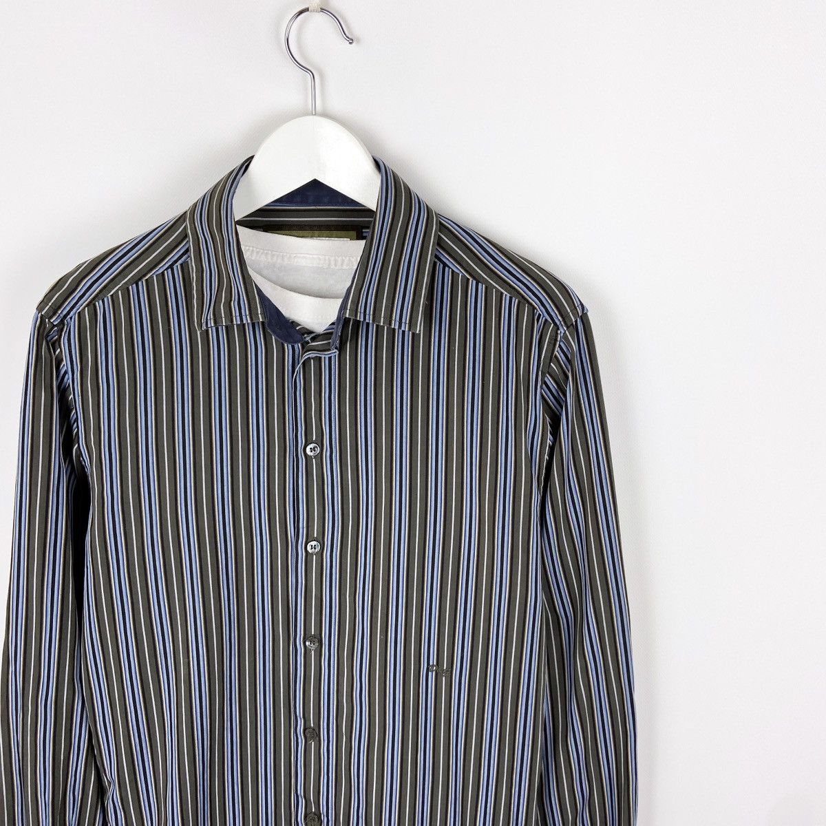 Dolce & Gabbana Vintage 90s Dolce & Gabanna Striped tee embroidered logo Size US L / EU 52-54 / 3 - 2 Thumbnail