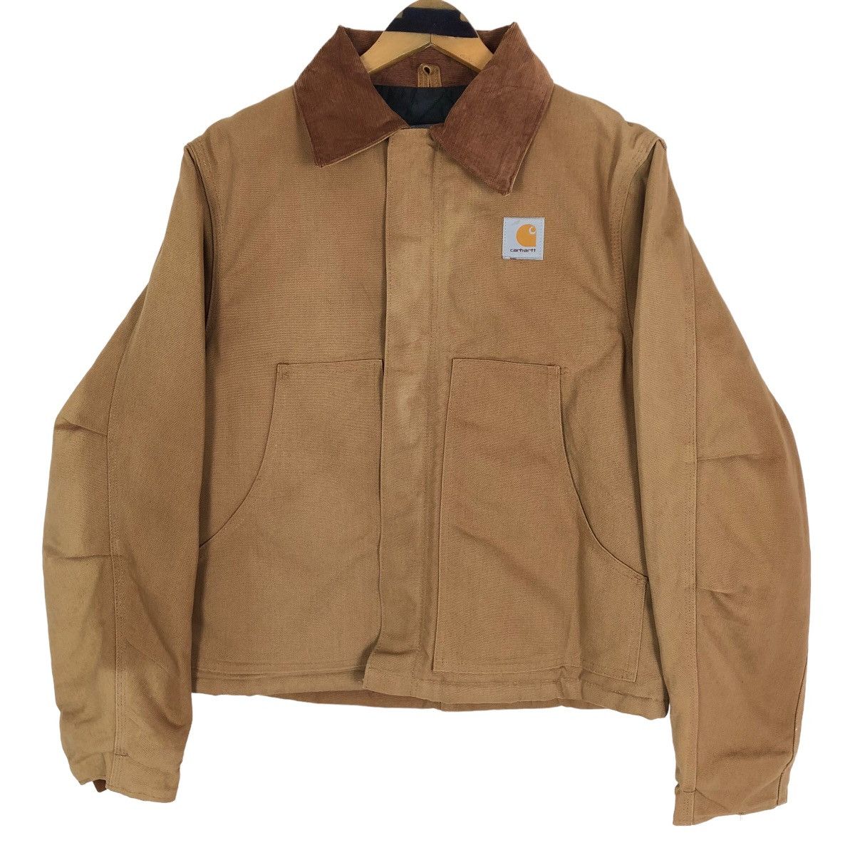 90'S Carhartt Traditional Coat Duck Work Jacket Made in USA Men's L Size Vintage /eaa509783