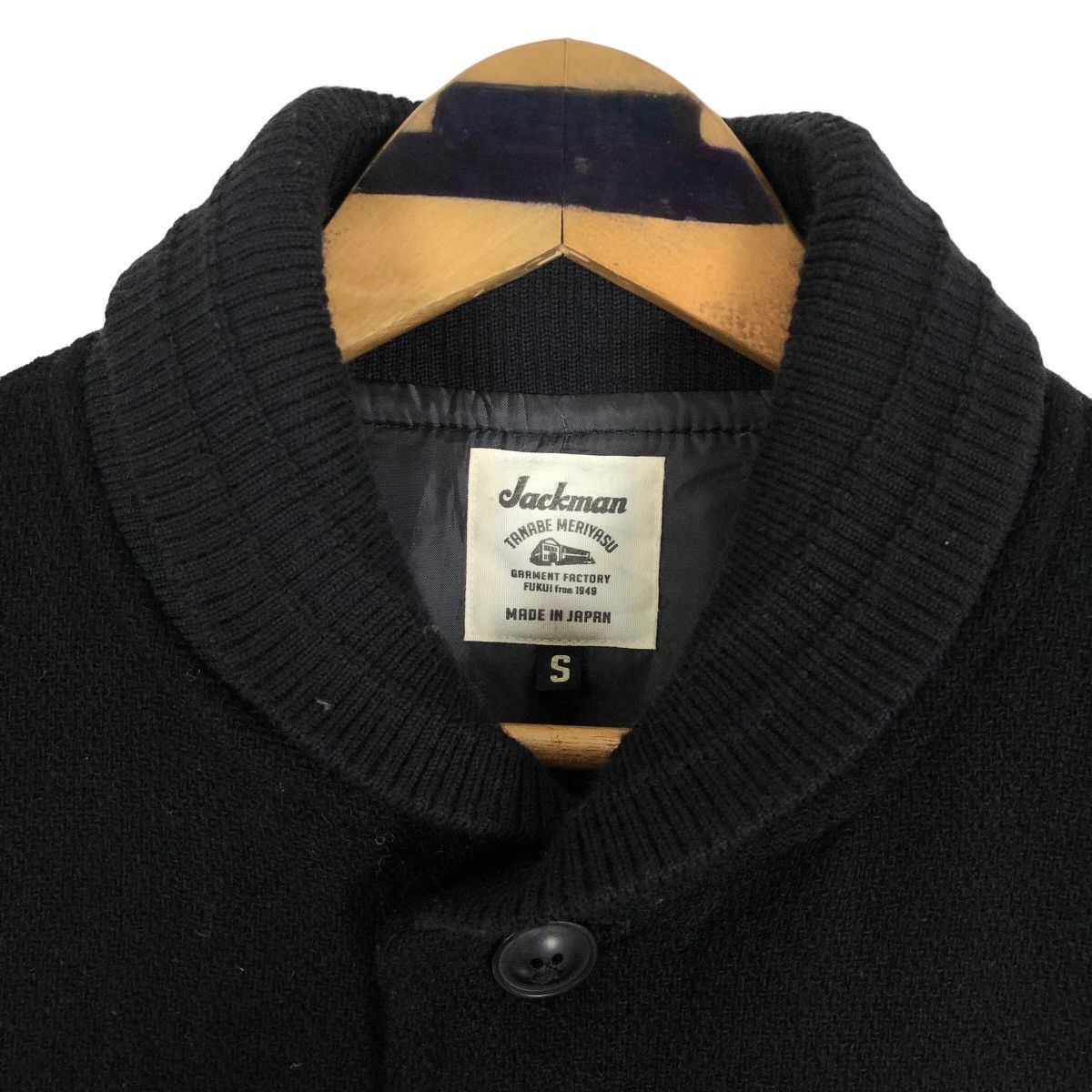Jackman Vintage Jackman Tanabe Meriyasu Wool Shawl Collar Jacket Size US S / EU 44-46 / 1 - 5 Thumbnail