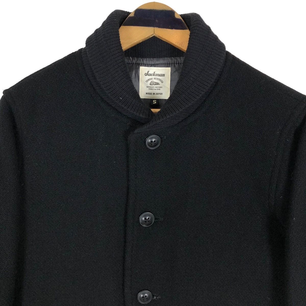 Jackman Vintage Jackman Tanabe Meriyasu Wool Shawl Collar Jacket Size US S / EU 44-46 / 1 - 10 Thumbnail