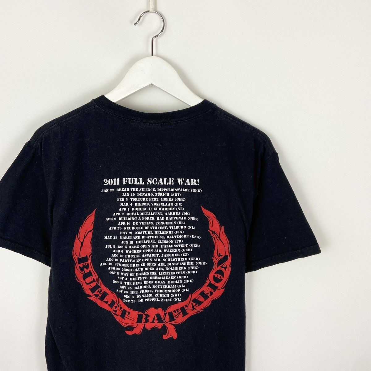 Band Tees Vintage Y2K Hail of Bullets Full Scale War Bullet Rock tee Size US M / EU 48-50 / 2 - 4 Thumbnail