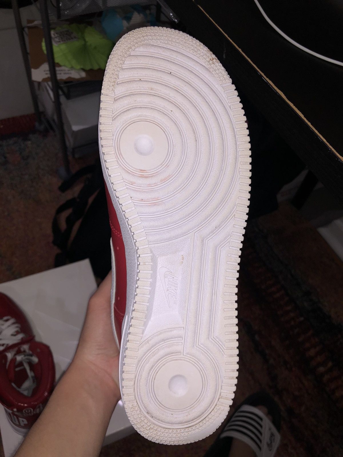 Nike × Supreme Supreme x Air Force 1 High SP Red 2014 Size US 10 / EU 43 - 9 Thumbnail