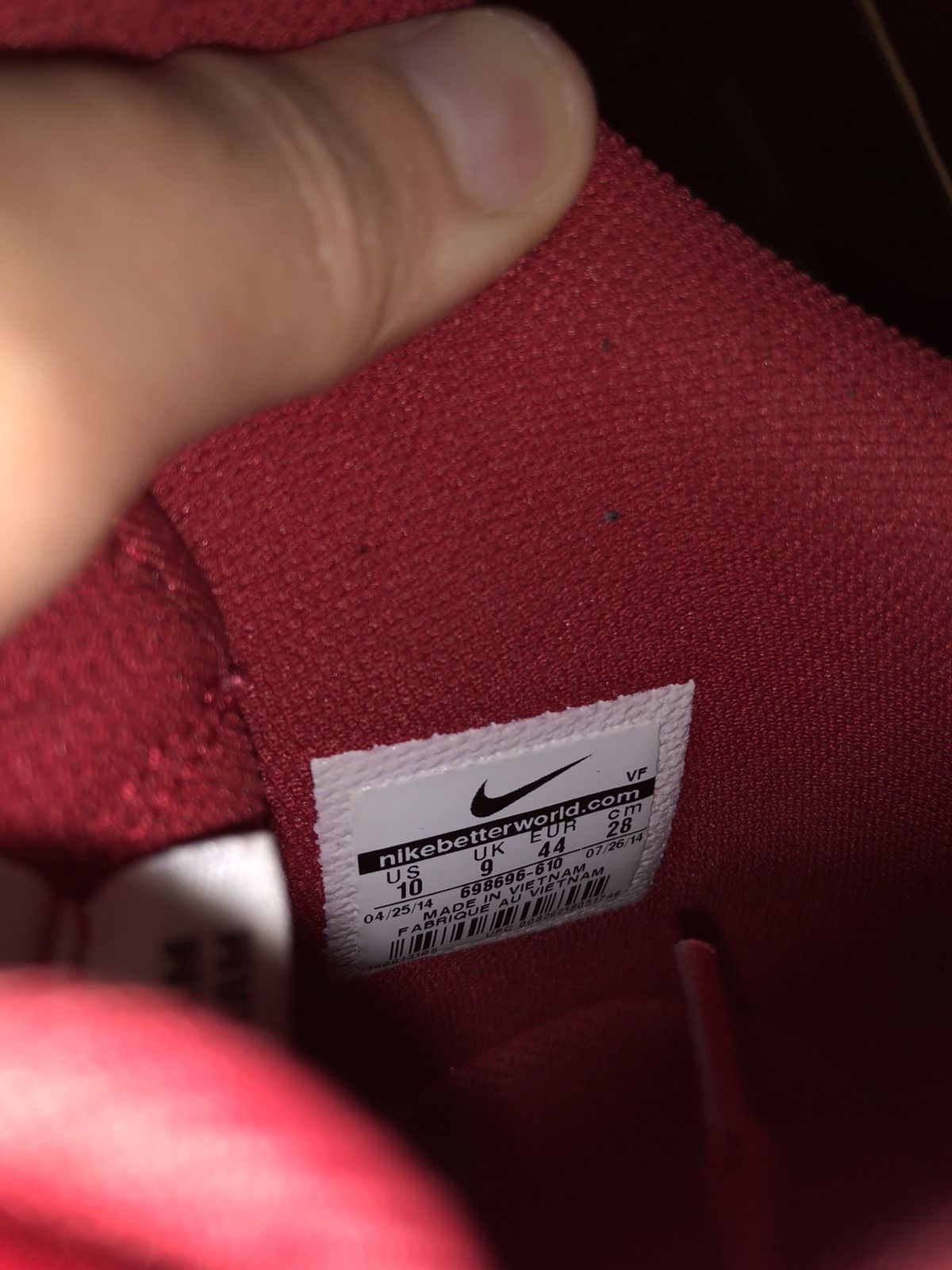 Nike × Supreme Supreme x Air Force 1 High SP Red 2014 Size US 10 / EU 43 - 10 Thumbnail