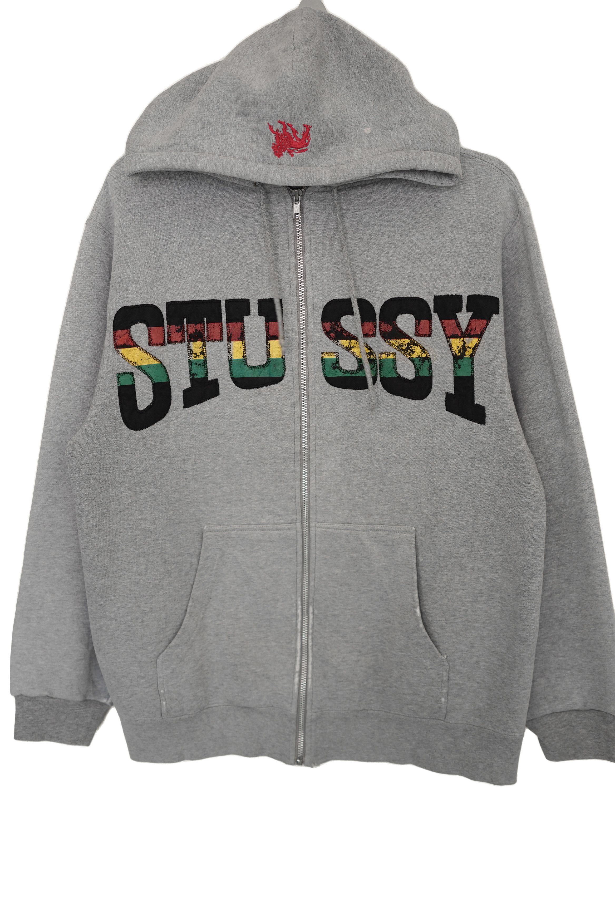 *新作アイテム23'* Stussy Rasta Man Hoodie Stussy Rasta Man Hood Winter White | Fast Times Skateboardin