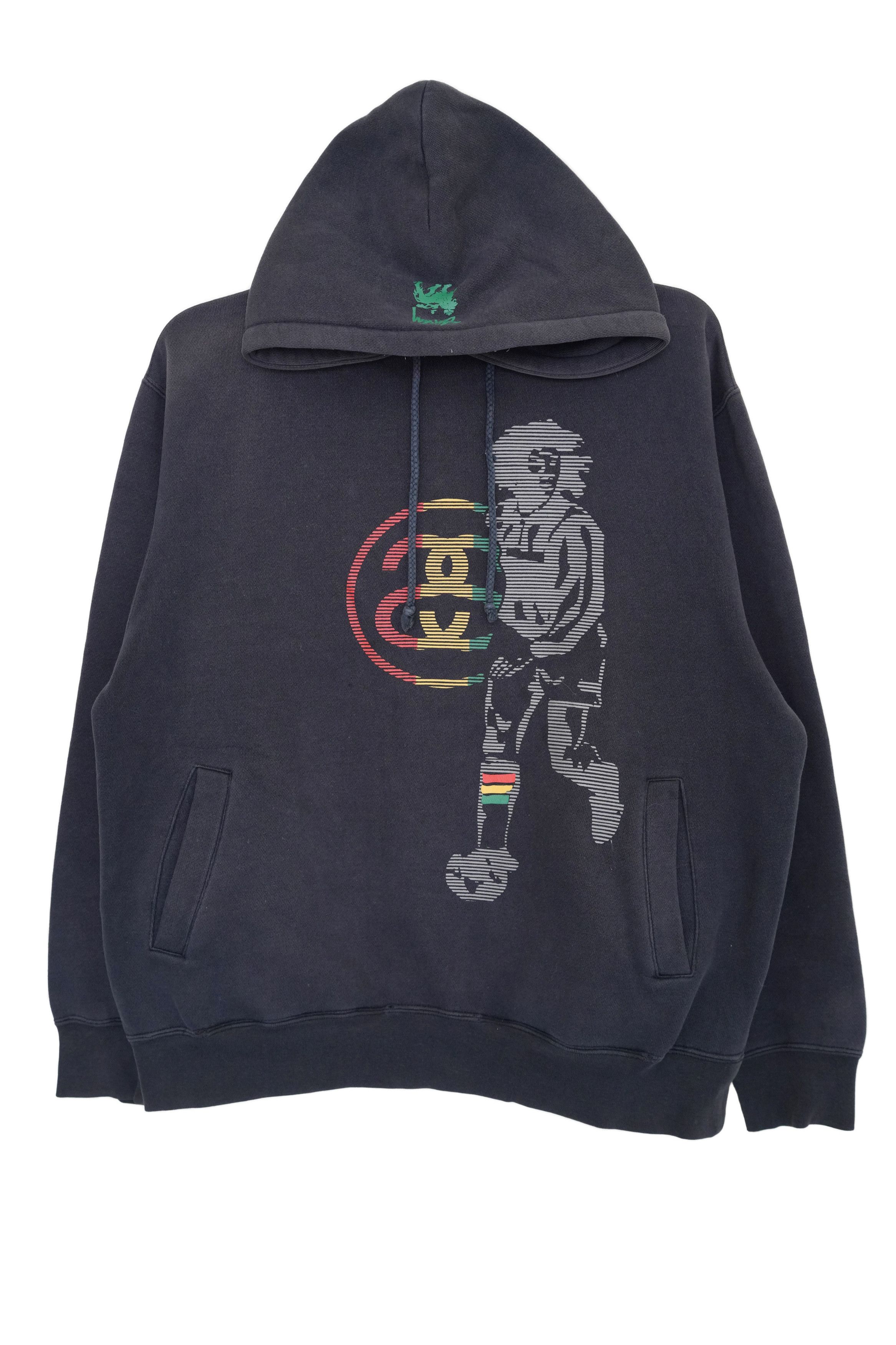 Stussy × Vintage Sunfaded Vintage Stussy Bob Marley Playing