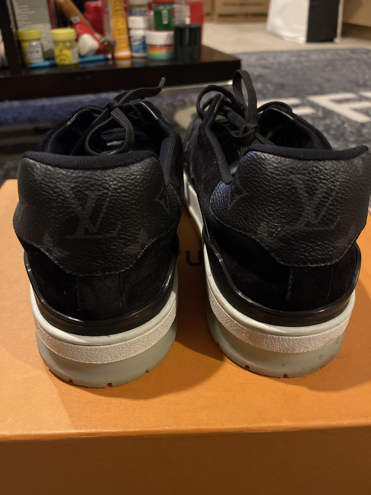 Louis Vuitton Louis Vuitton Monogram Eclipse Trainer Size US 12 / EU 45 - 4 Thumbnail