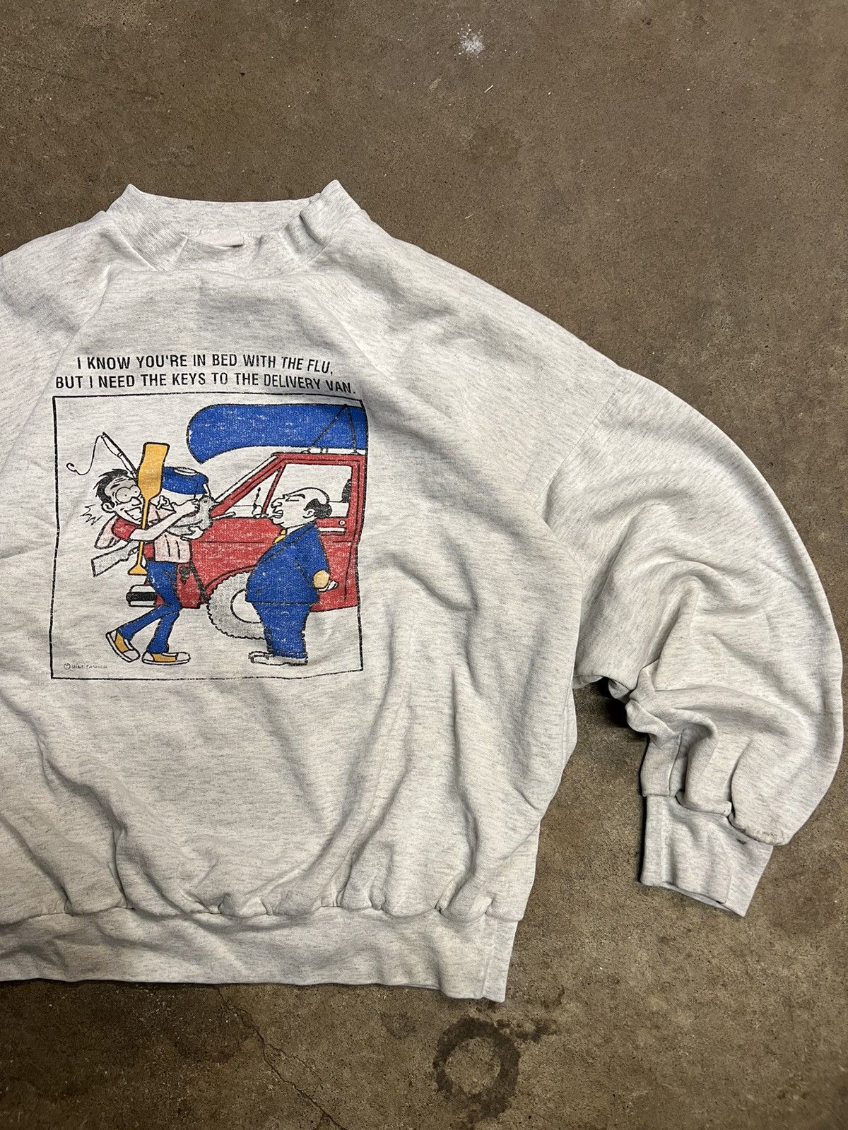 Vintage Vintage 90's Funny Caricature Single Stitch Crewneck Size US L / EU 52-54 / 3 - 2 Thumbnail