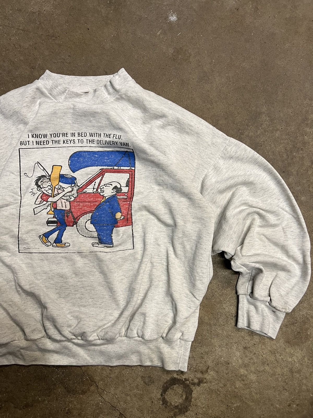 Vintage Vintage 90's Funny Caricature Single Stitch Crewneck Size US L / EU 52-54 / 3 - 3 Thumbnail