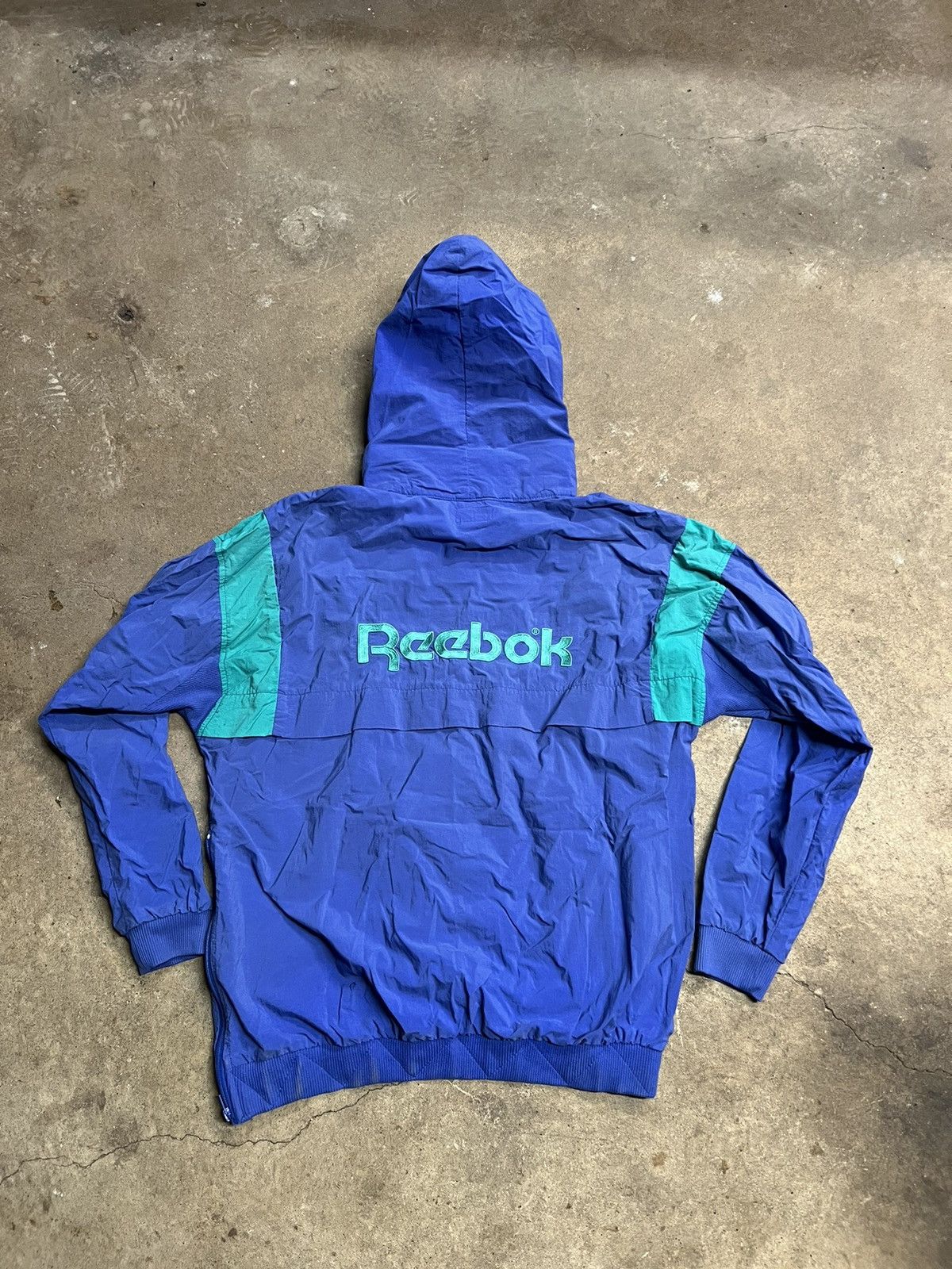 Reebok × Vintage Vintage 90's Reebok Half Zip WIndbreaker Jacket Size US M / EU 48-50 / 2 - 1 Thumbnail