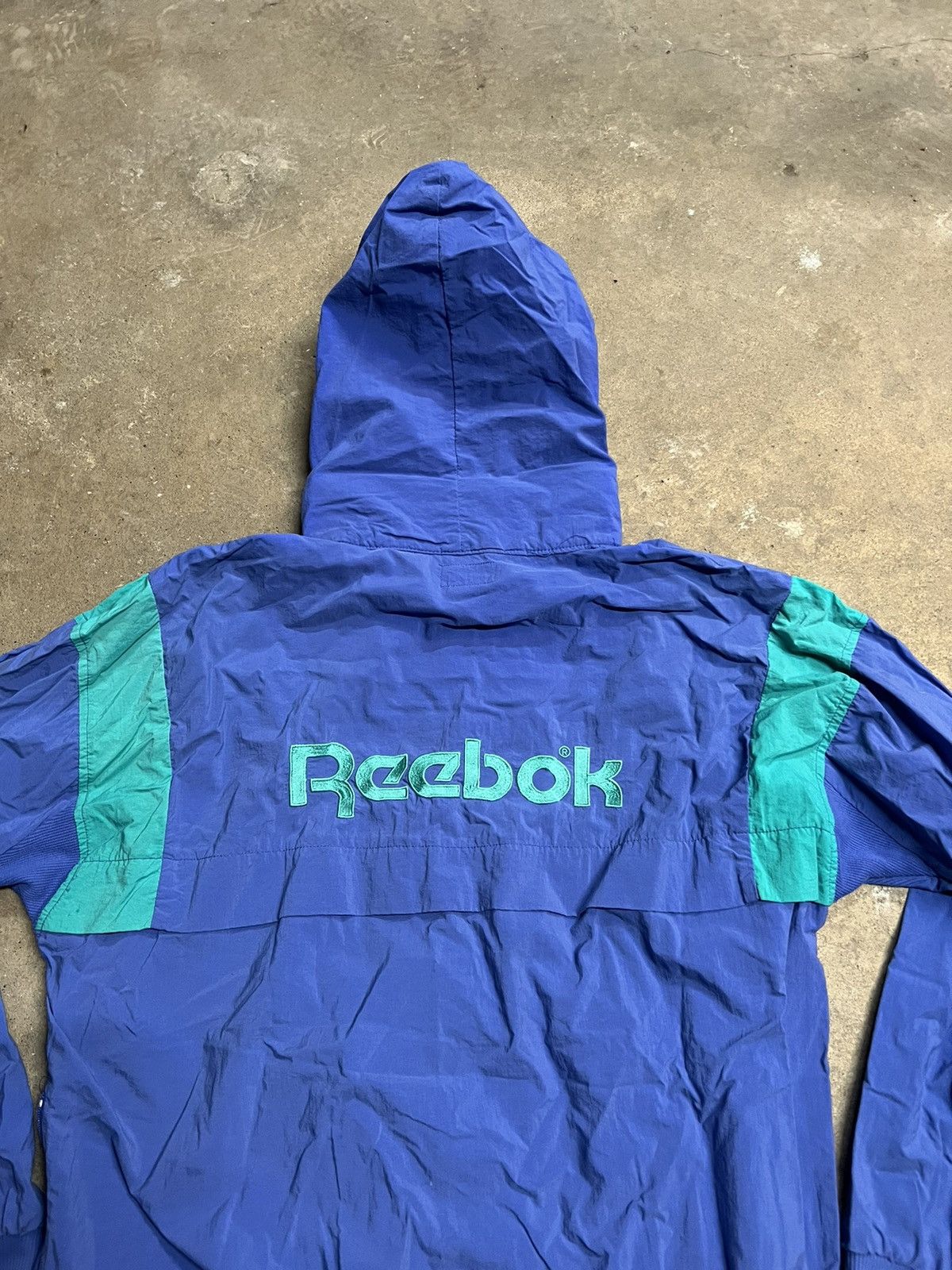 Reebok × Vintage Vintage 90's Reebok Half Zip WIndbreaker Jacket Size US M / EU 48-50 / 2 - 2 Thumbnail