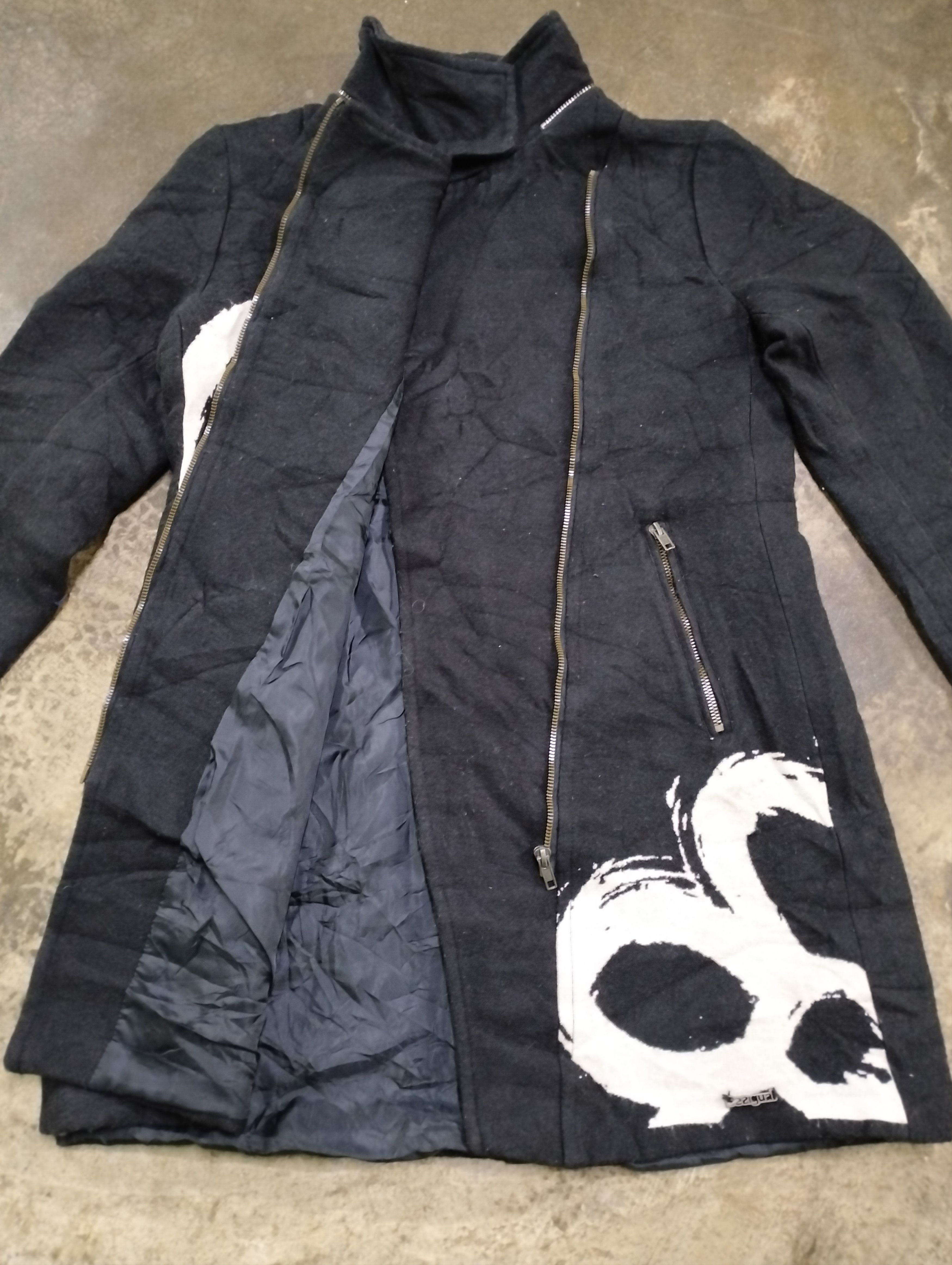 Designer × Desigual × Japanese Brand Desigual Happy Flowers Long Asymmetri Zipper Jacket Size S / US 4 / IT 40 - 13 Thumbnail